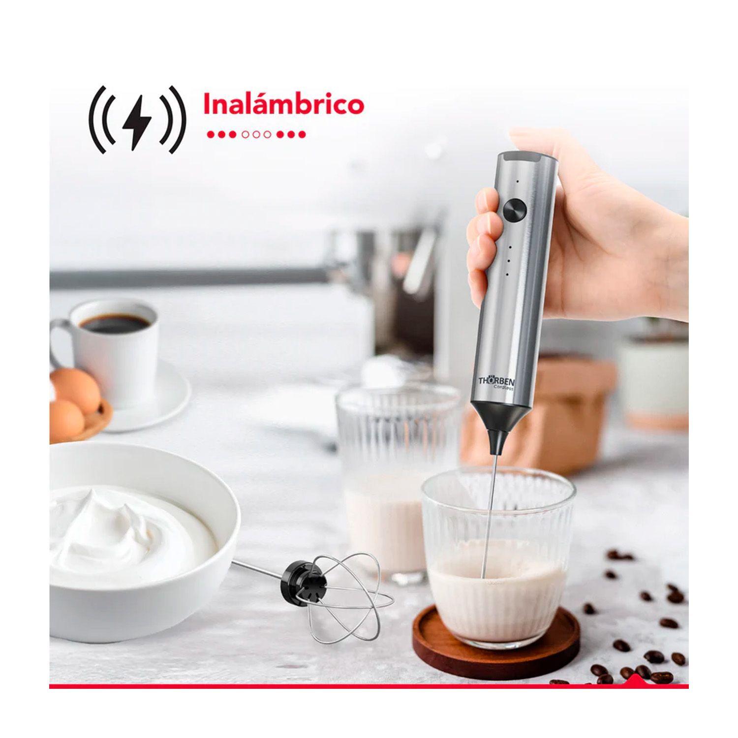 Espumador Batidor Thorben USB Inox Dual Milk Frother-7