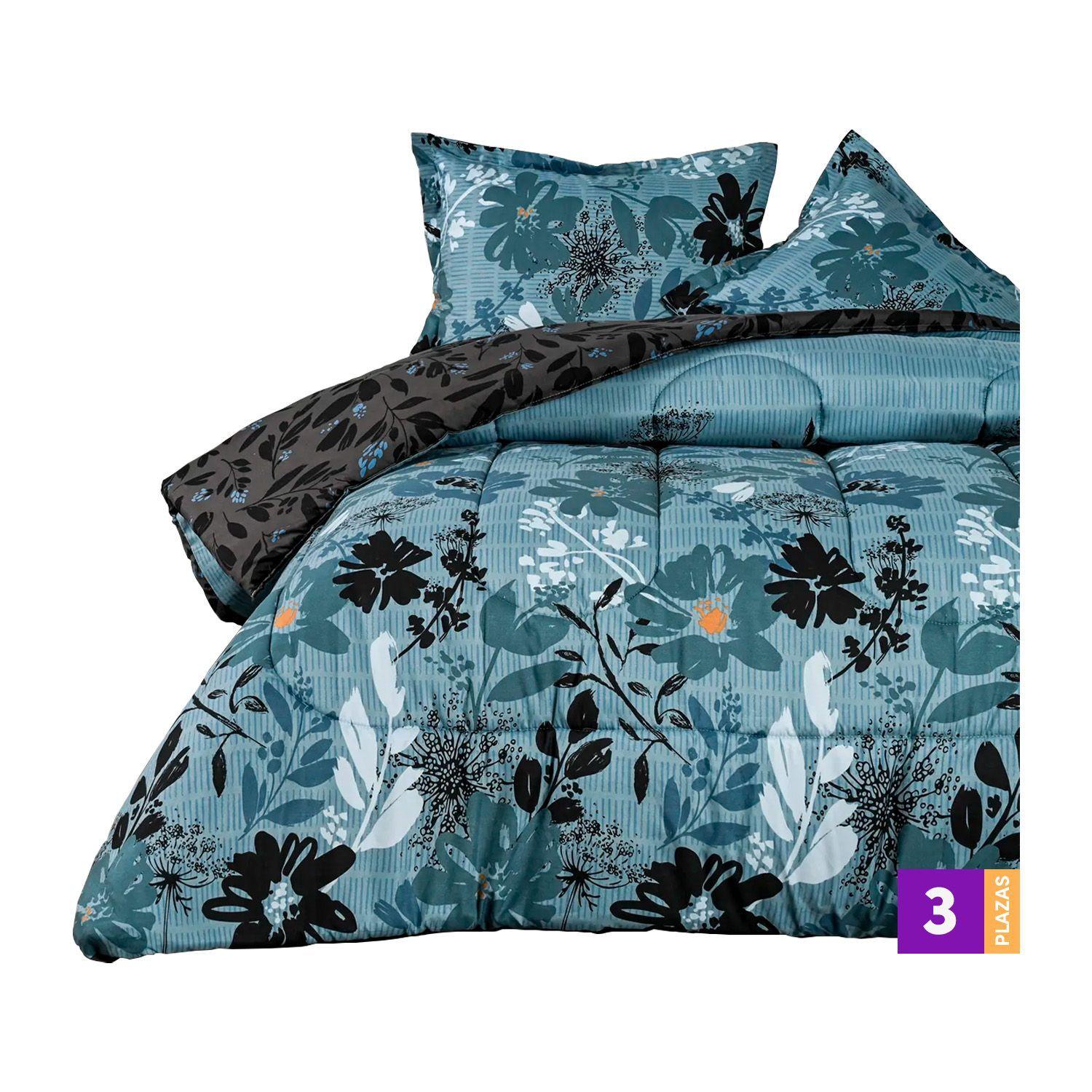 Plumón Super King Cannon + Jgo. Sábanas 200 Hilos Sunflower-0