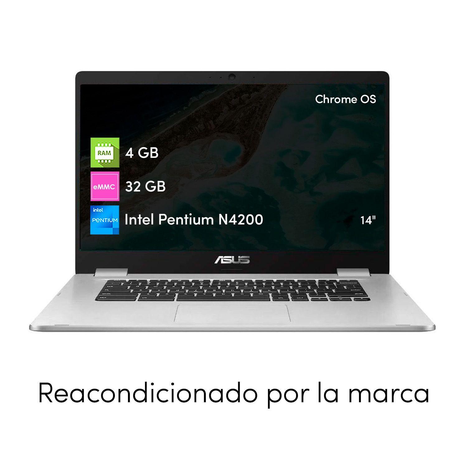 Notebook Chromebook Asus Pentium 4GB 32GB 14' Táctil HD-1