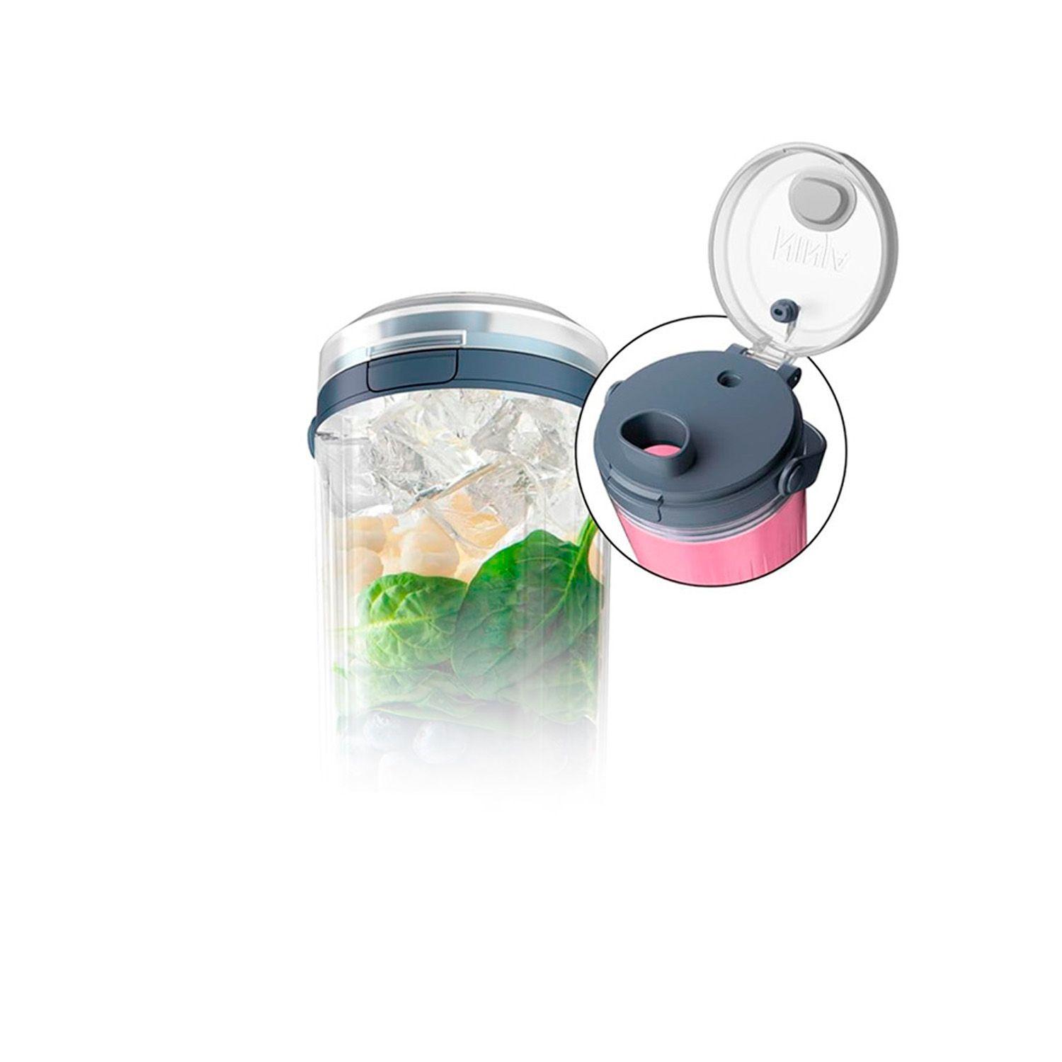 Licuadora Portátil Ninja Blast BC151 530ml Azul Metalico USB-1