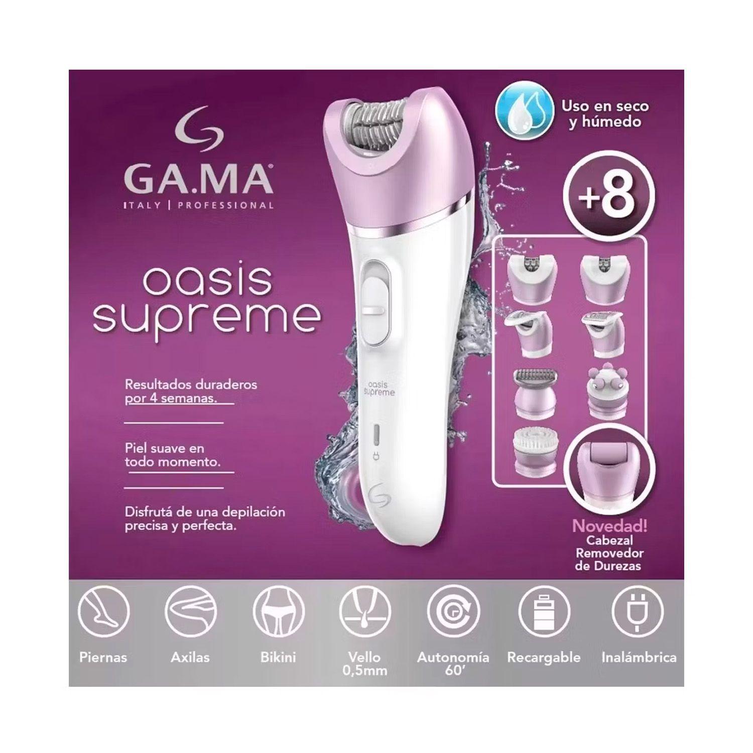 Depiladora Inalámbrica Gama Oasis Supreme Wet&dry USB-3