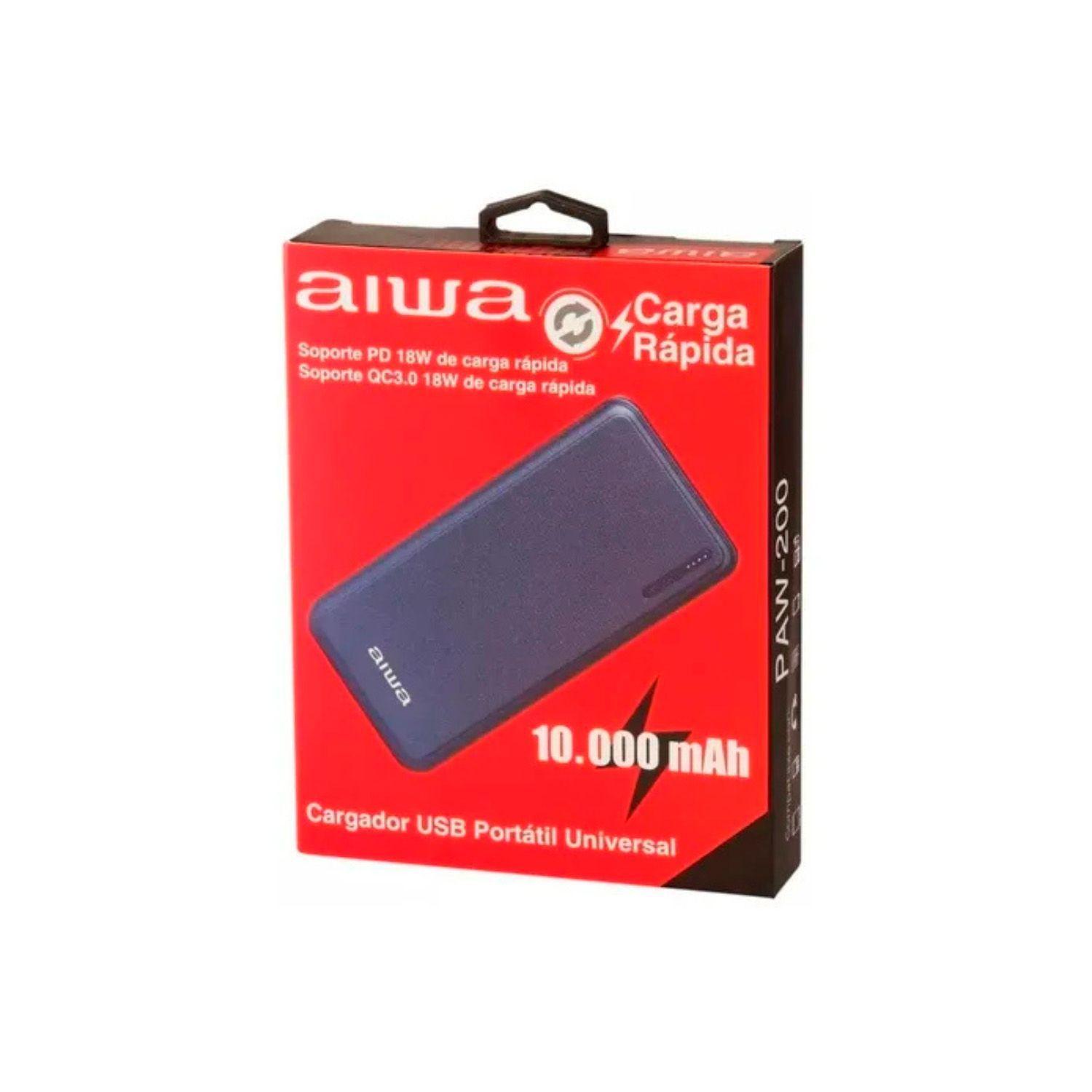 Cargador Portátil Powerbank Aiwa Aw-paw200 10000 Mah Azul-3