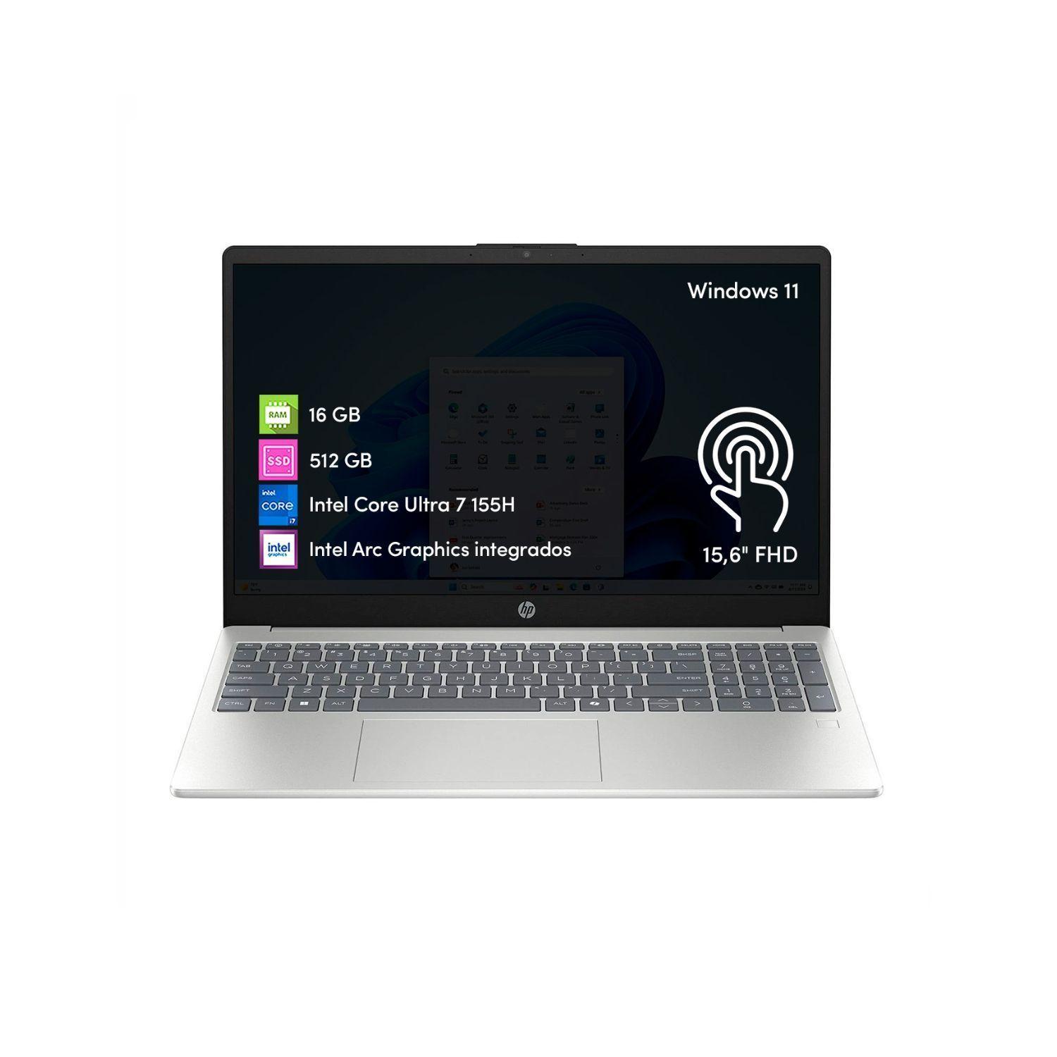 Notebook HP Intel Ultra 7 16GB 512GB SSD 15 6 T ctil FHD Win11-0