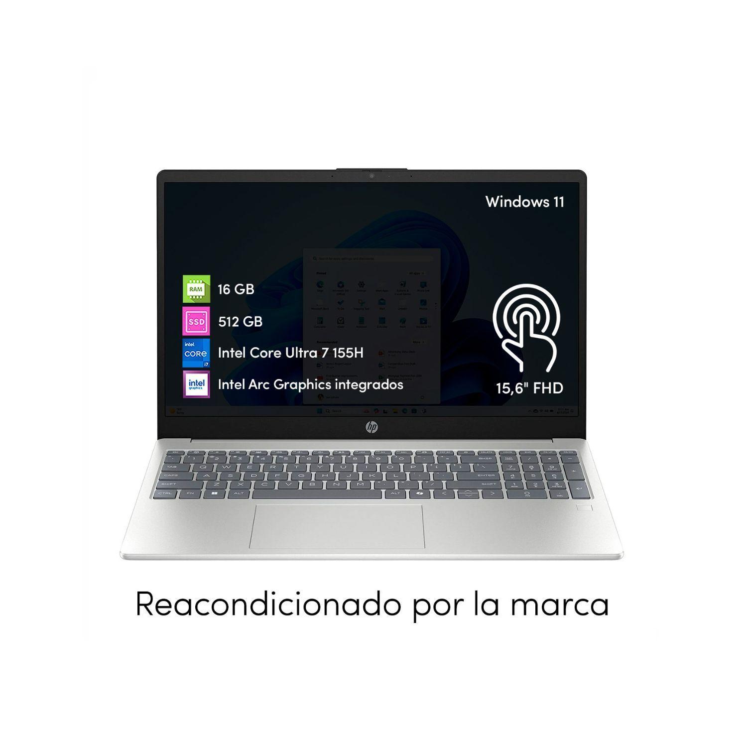 Notebook HP Intel Ultra 7 16GB 512GB SSD 15 6 T ctil FHD Win11-1
