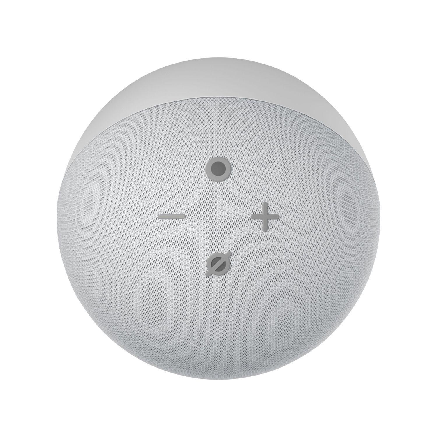 Asistente de Voz Amazon Echo Dot 4ta Gen con Reloj Blanco-0