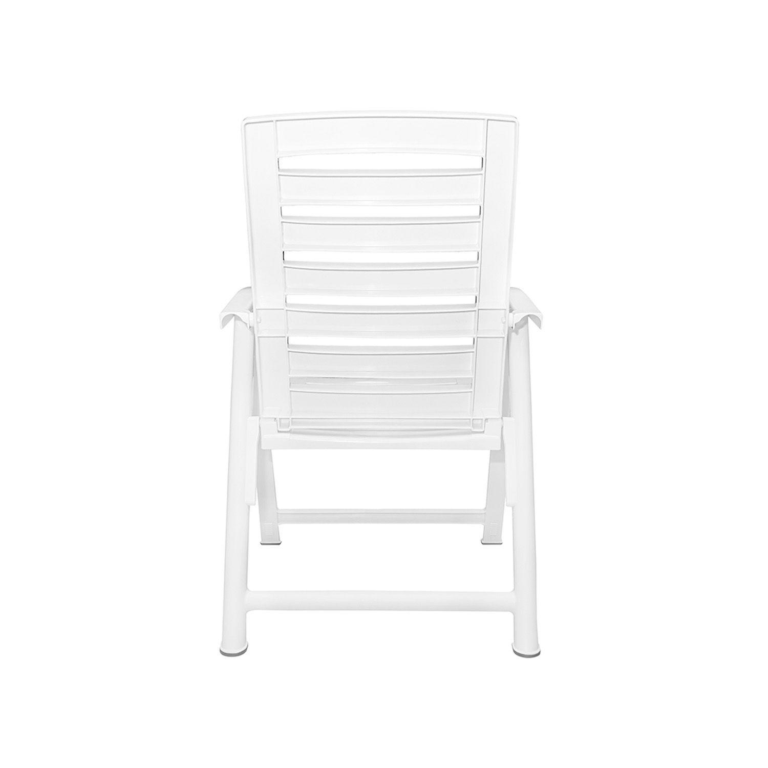 Silla Plegable Sanmarino Con Brazos Blanca-0