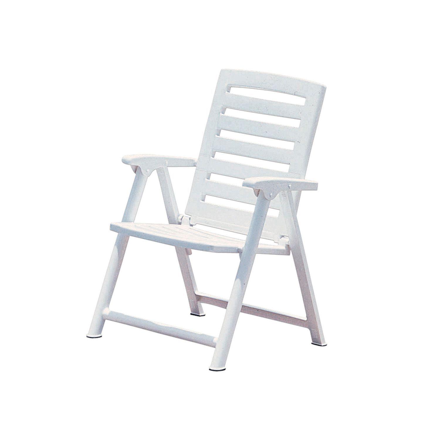 Silla Plegable Sanmarino Con Brazos Blanca-1