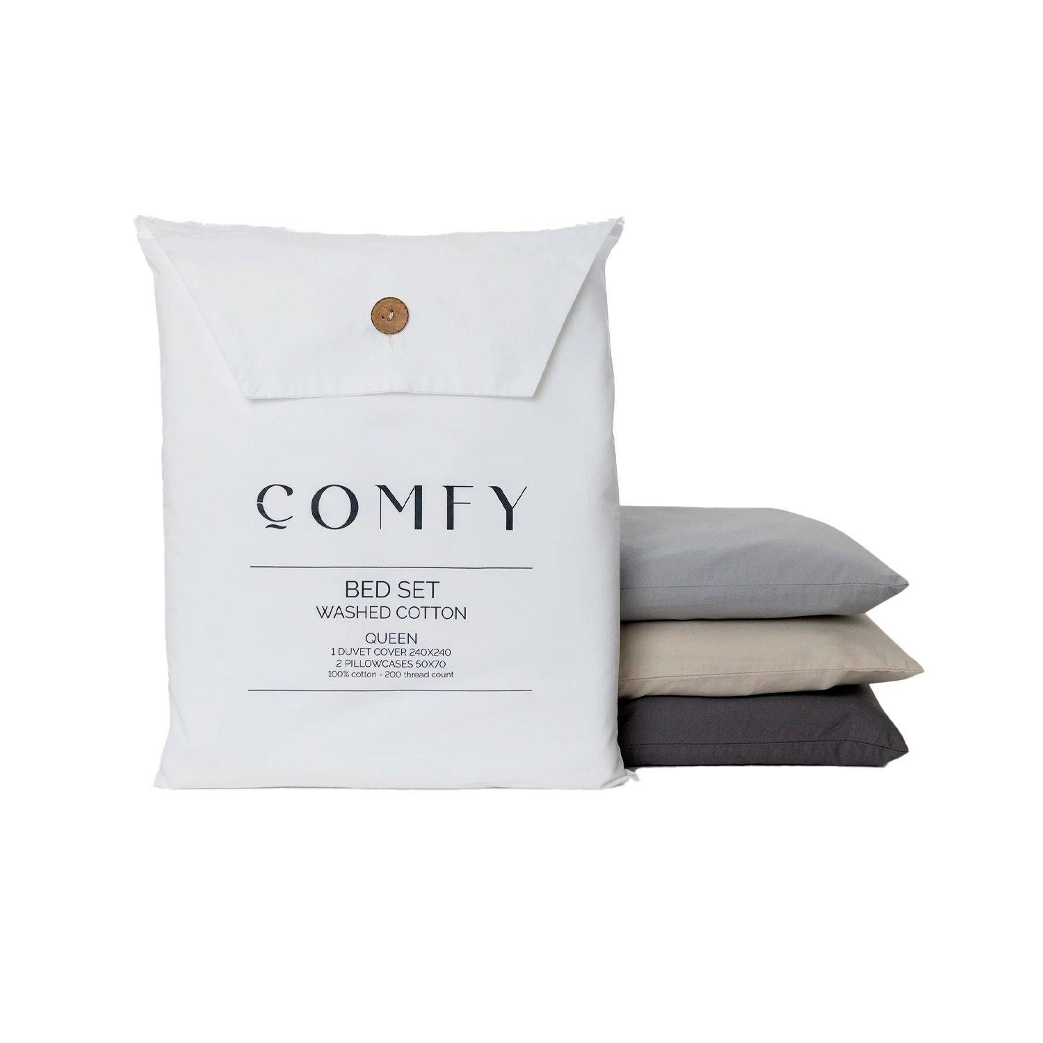 Funda de Plumón 1.5 Plazas Ameritex Algodón White 200 Hilos-2