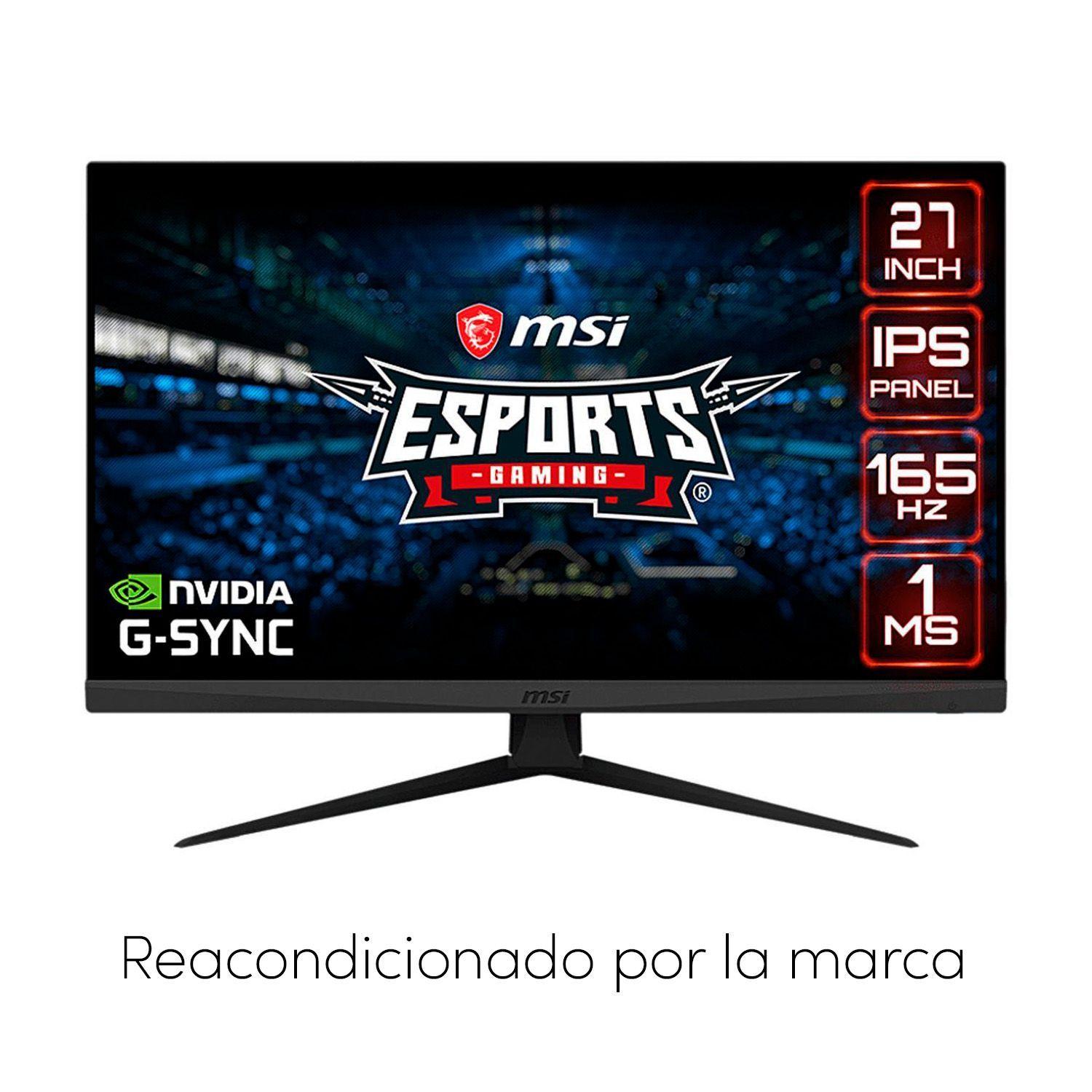 Monitor Gamer MSI Optix G273 27" FHD IPS 165 Hz HDMI-1