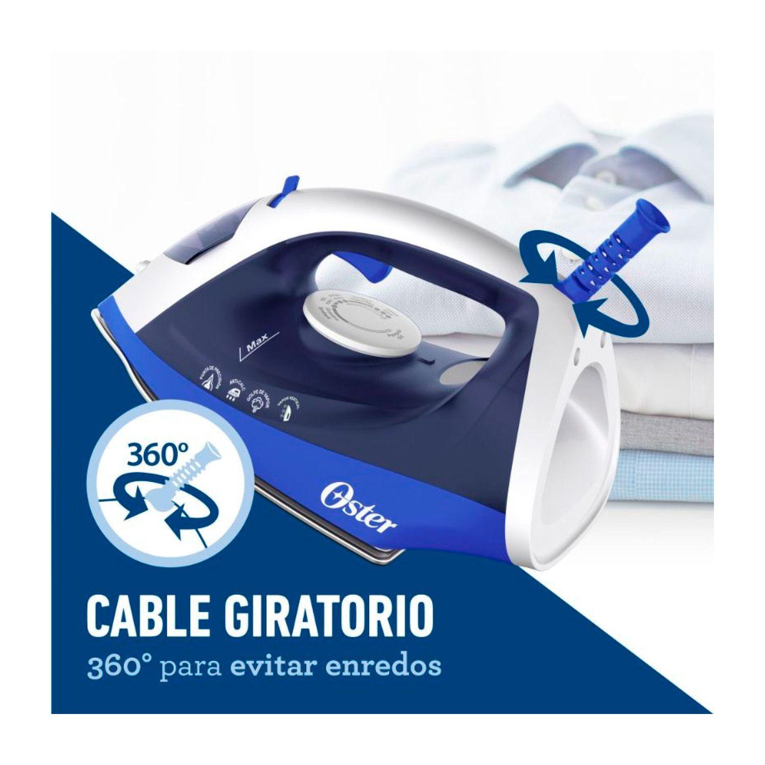 Plancha a Vapor Oster 6003 Antiadherente Azul 1600W-1