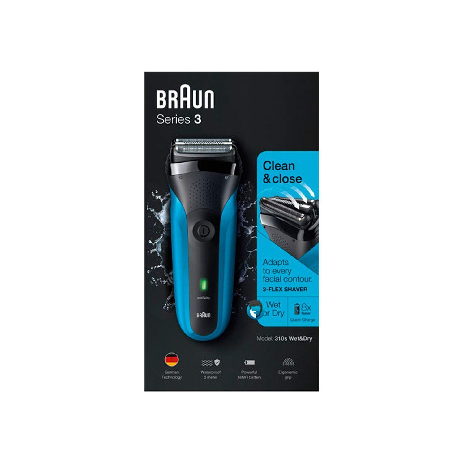 Afeitadora Eléctrica Braun Series 3 310 Blue Wet&dry-2