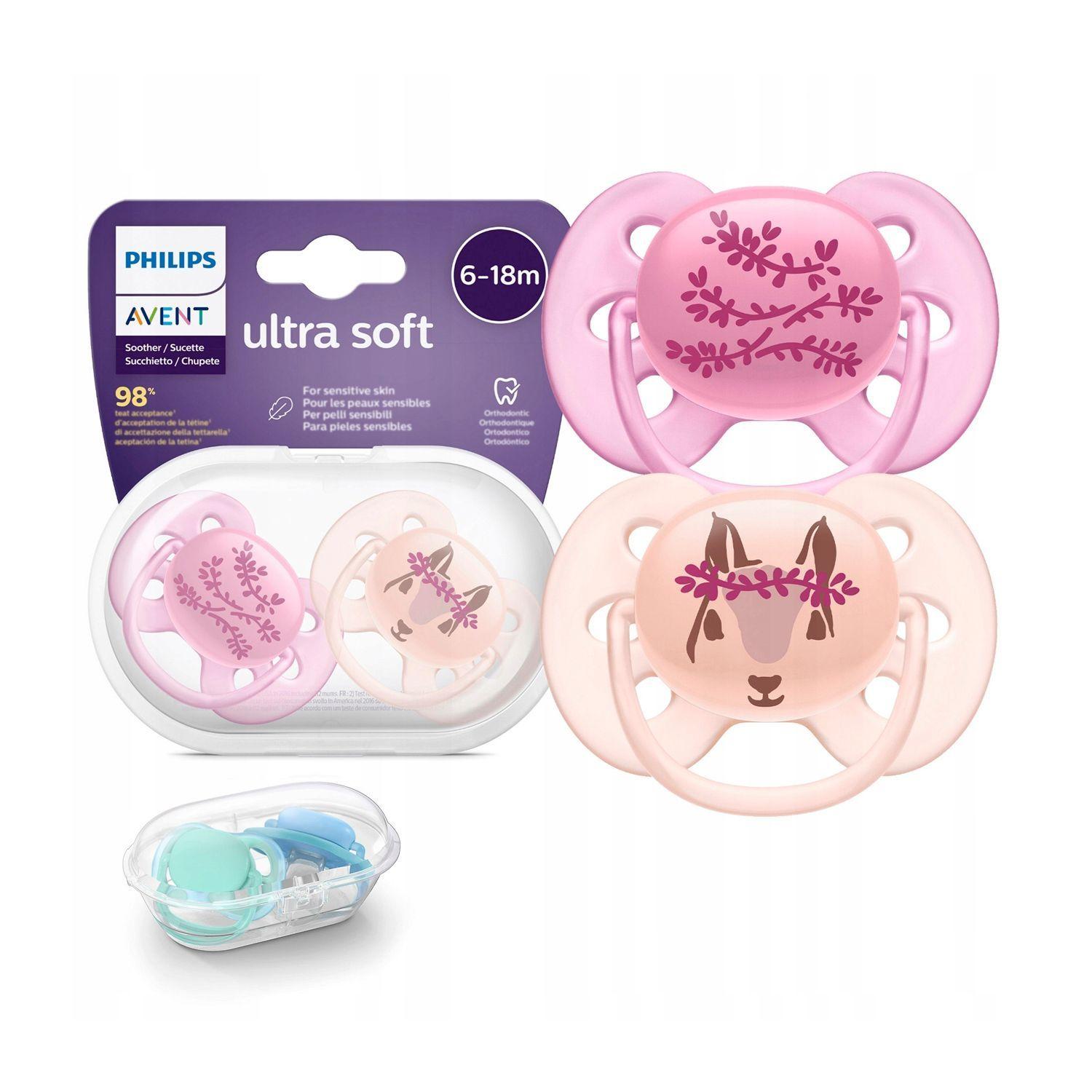 Chupete Avent Ultra Flor Ardilla 6-18m 2UN -3