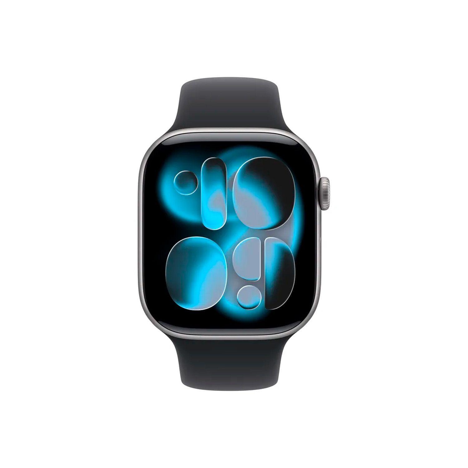 Reloj Apple Watch Series 11 GPS 46mm Space Gray Aluminum Black Sport Band-1