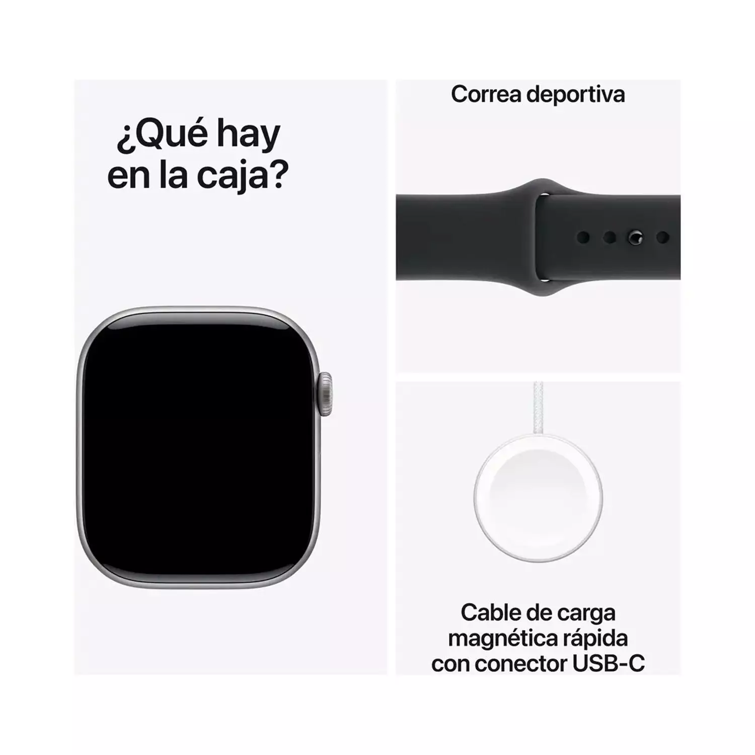Reloj Apple Watch Series 11 GPS 46mm Space Gray Aluminum Black Sport Band-3