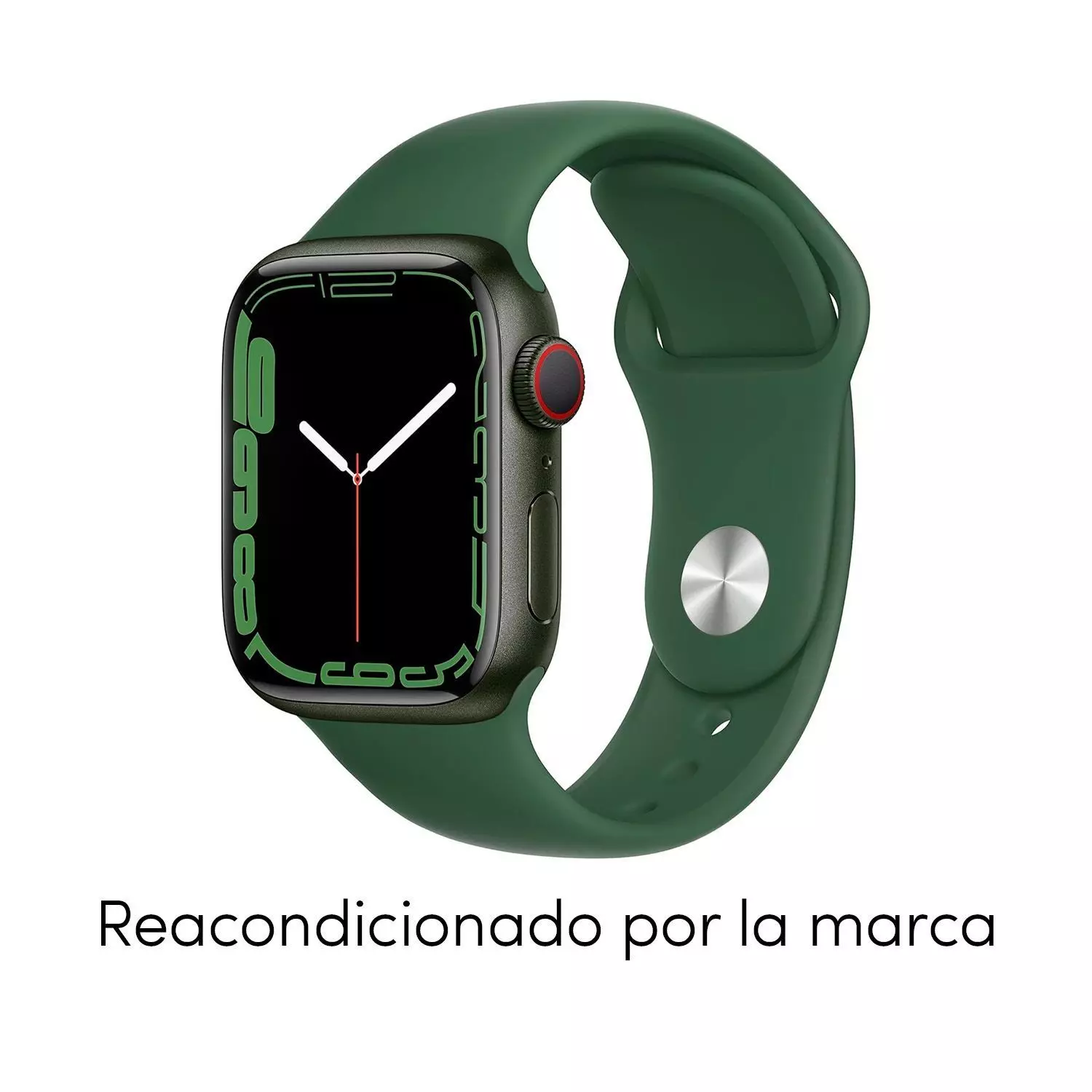 Reloj Apple Watch Series 7 41mm GPS + Celular Green Aluminum Case Clover Sport Band-1