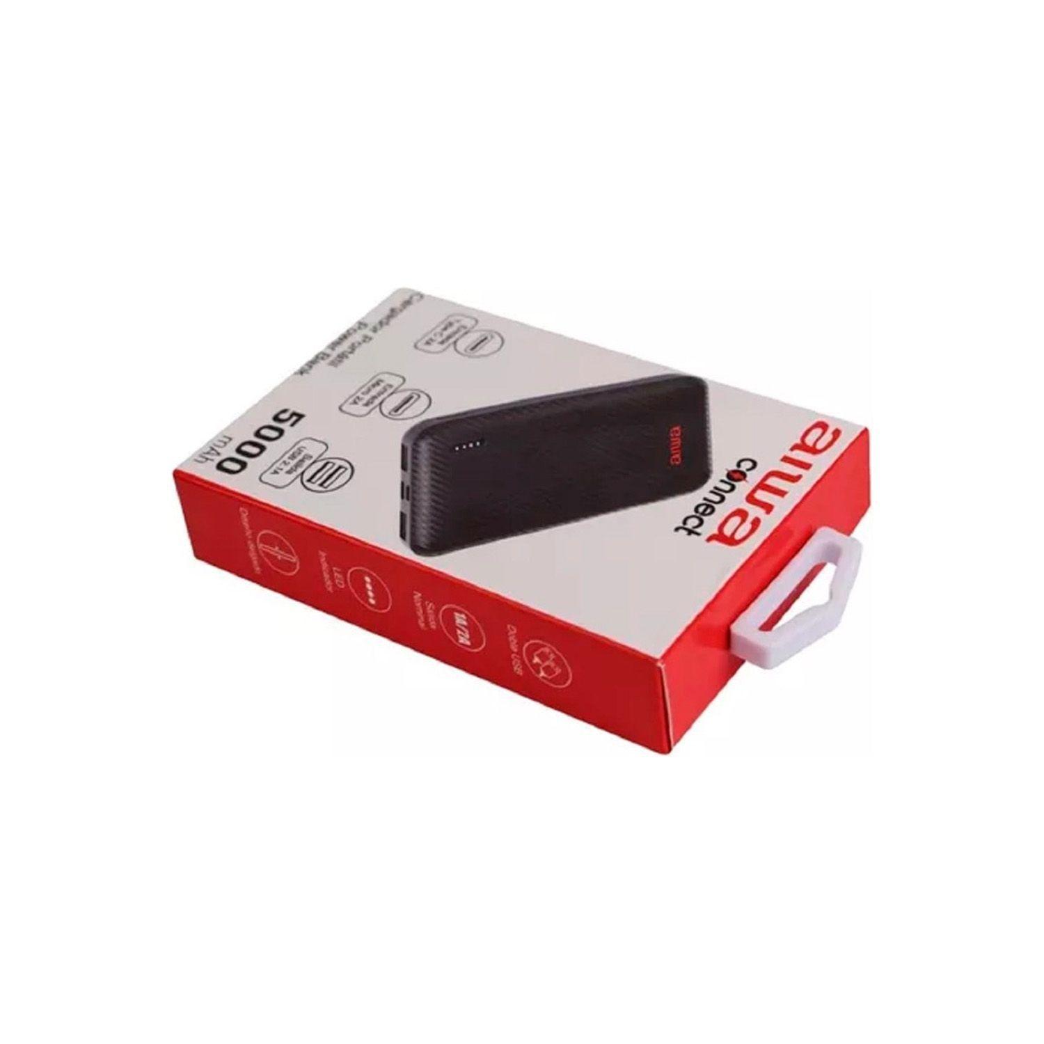 Cargador Portátil Powerbank Aiwa Aw-paw68 5000 Mah Negro-3