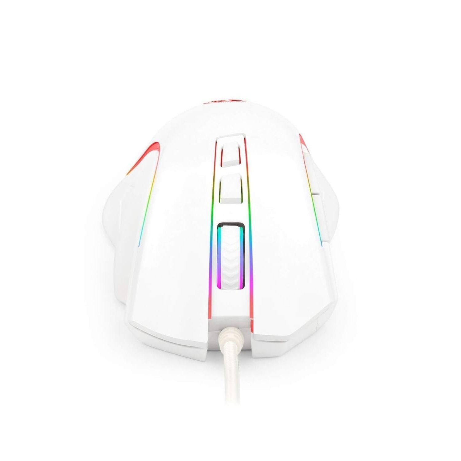 Mouse Gamer Redragon M607W Griffin RGB 7200dpi Blanco-1