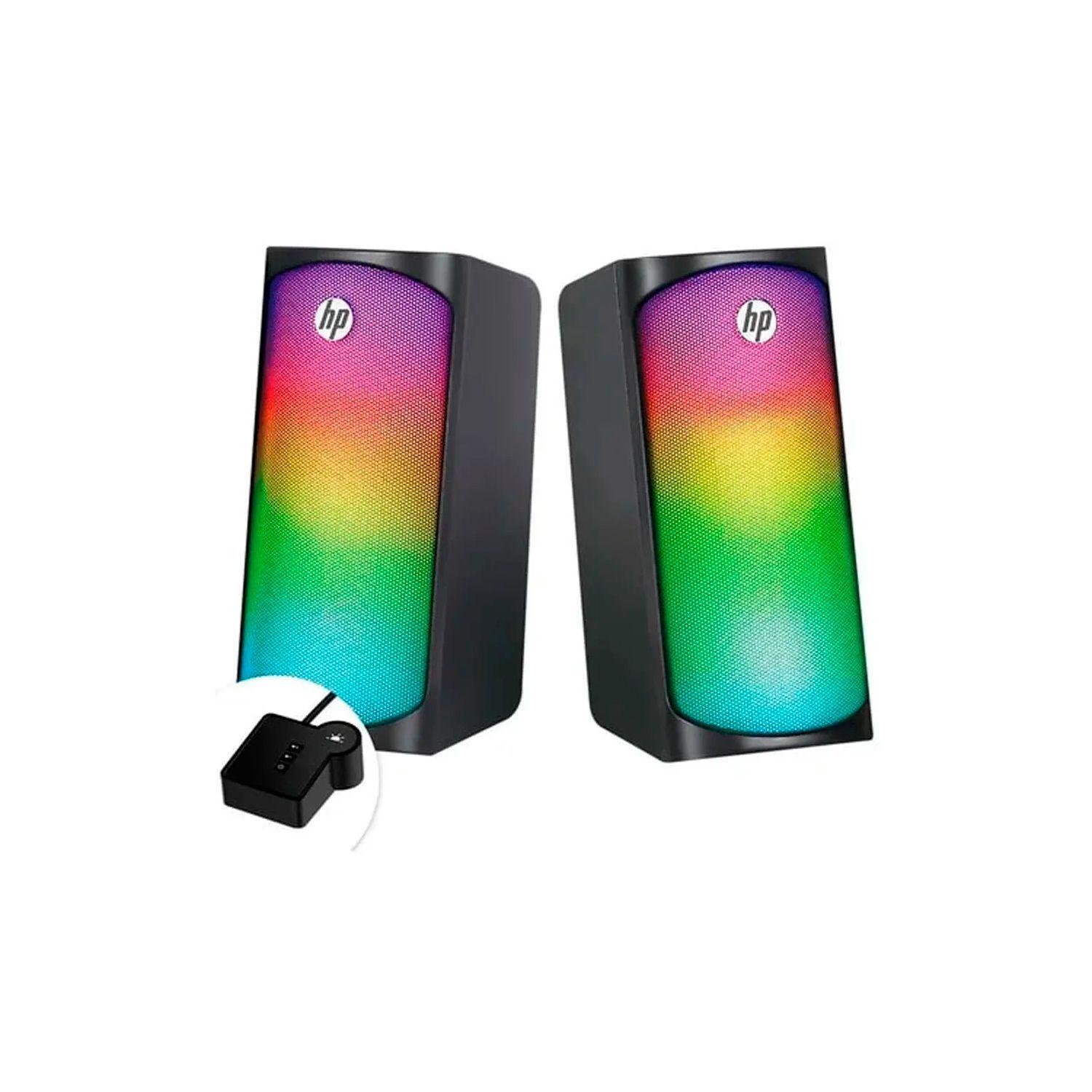Parlantes Gamer HP DHE-6004 RGB USB Jack 3.5 mm-1