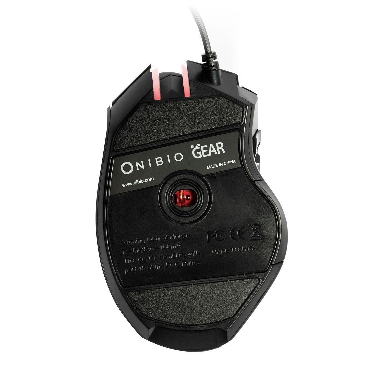 Mouse Gamer Alámbrico Nibio Gear MG1000 USB-5