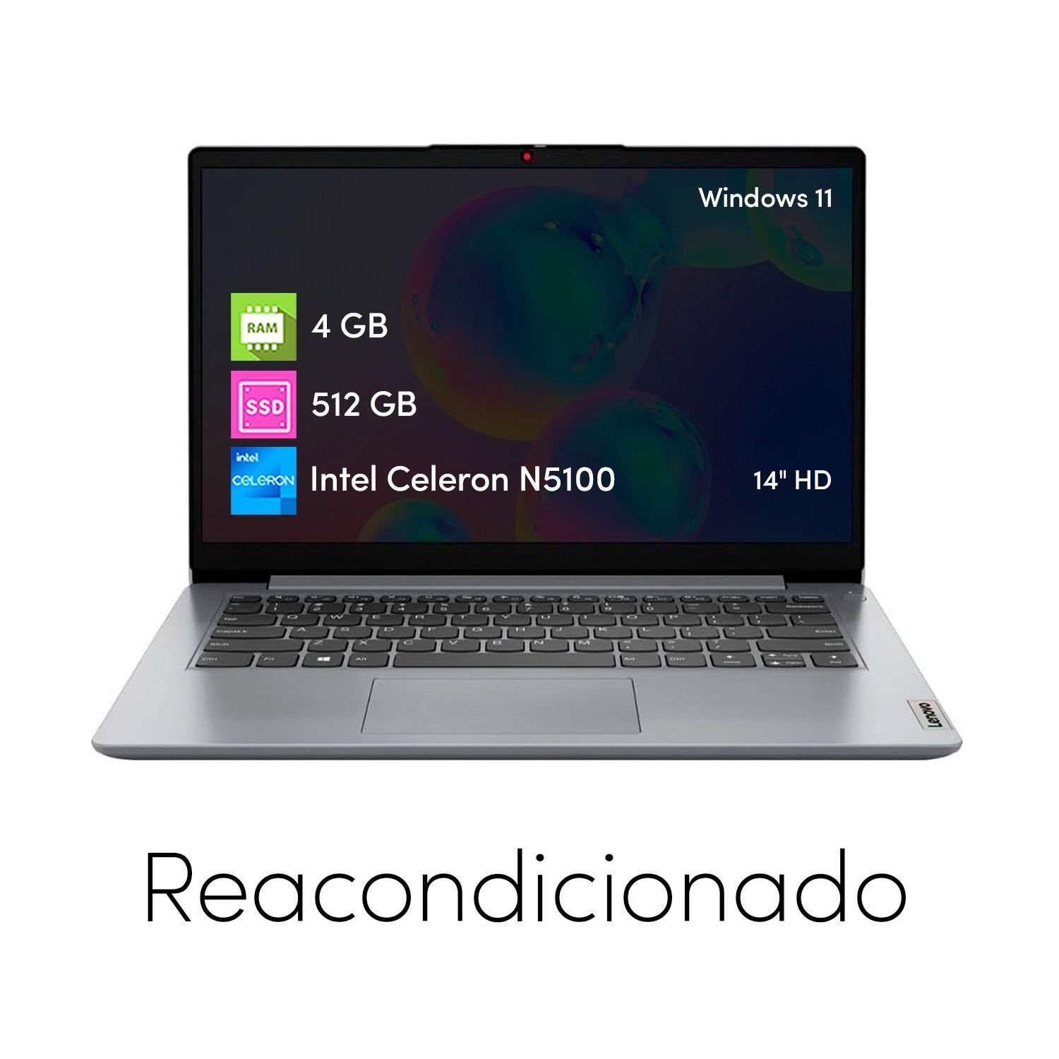 Notebook Lenovo Ideapad Celeron 4GB 512GB SSD 14" FHD Win11-1