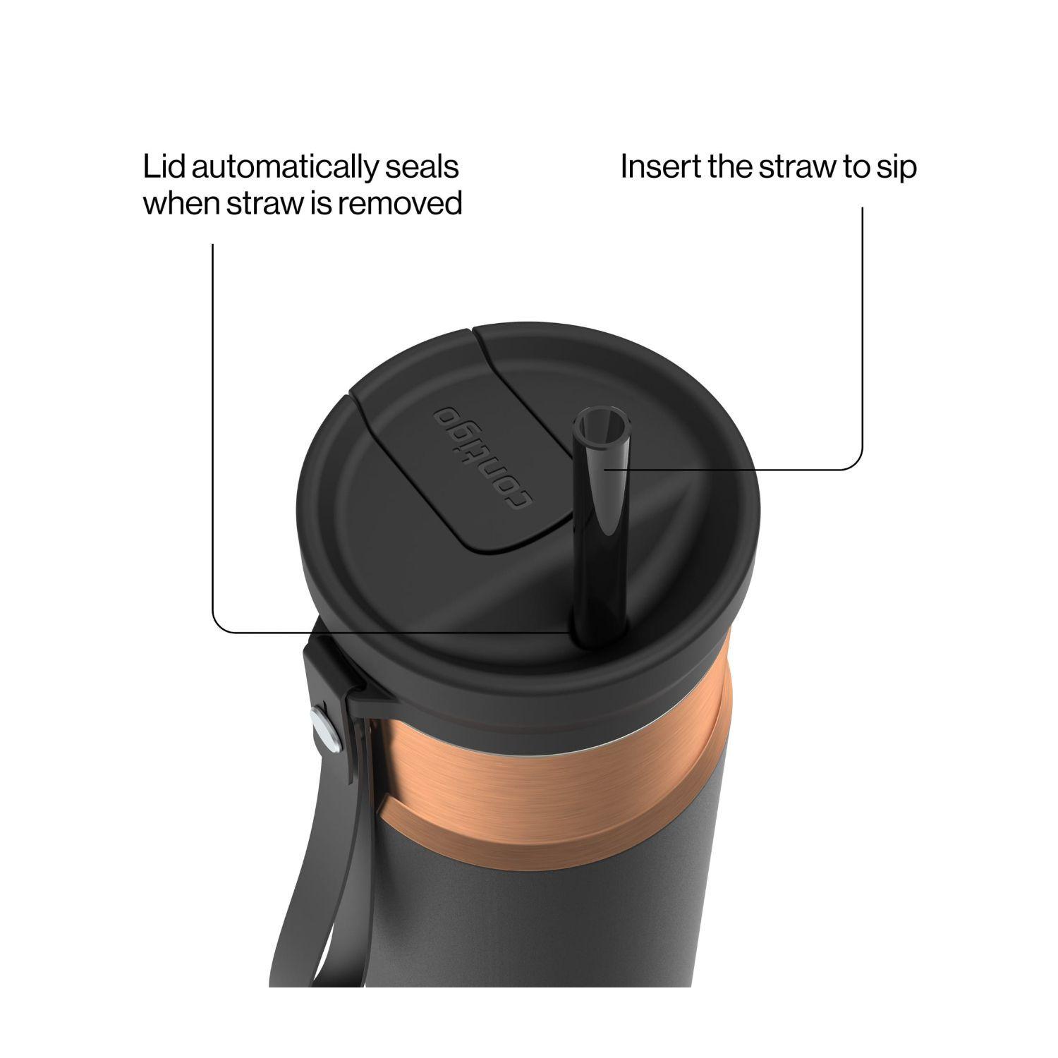 Mug Termico Contigo Snapseal 710ml Negro Cobre-2