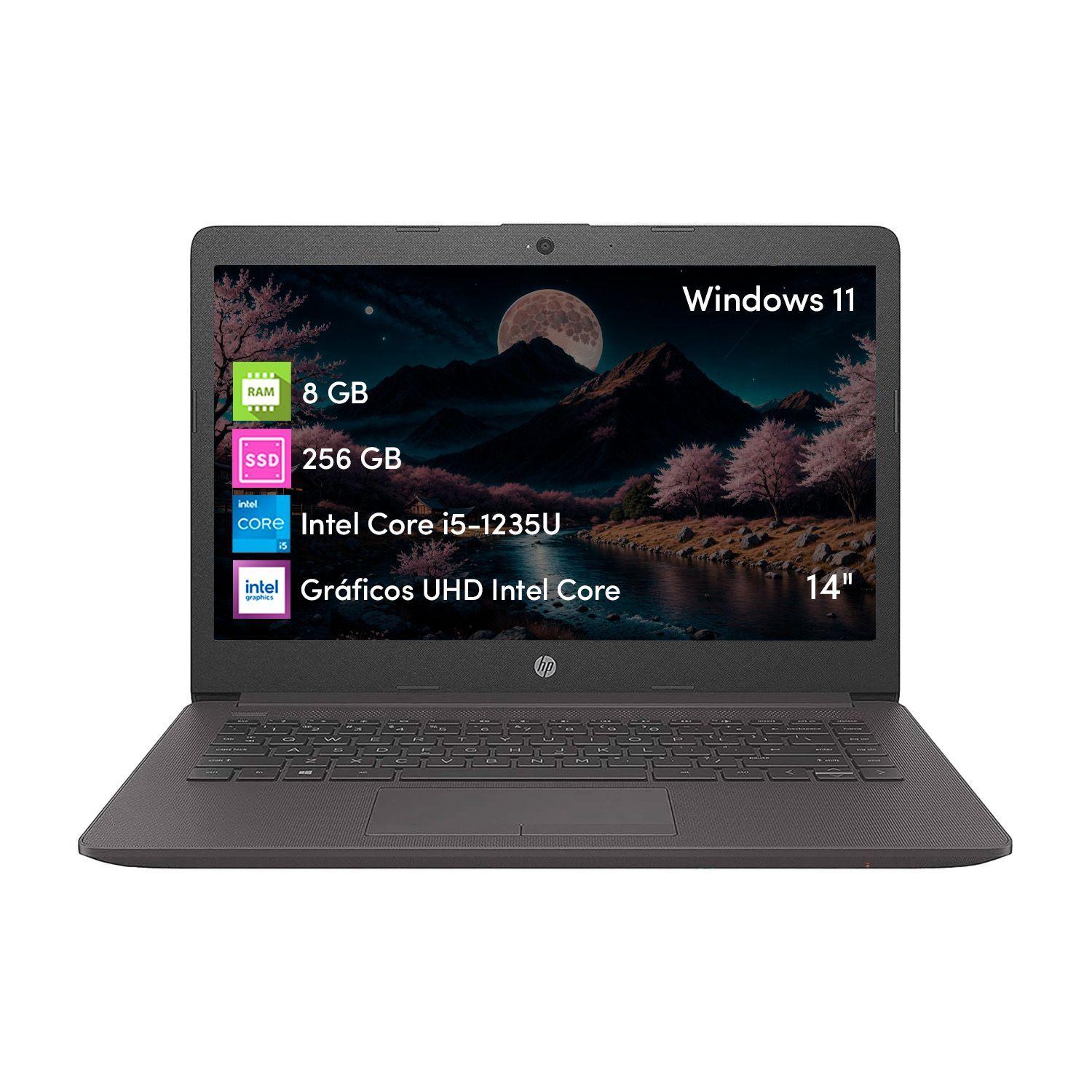 Notebook Hp 240 G9 Core I5 12va 8gb Ram 256gb Ssd Win11 14''-0
