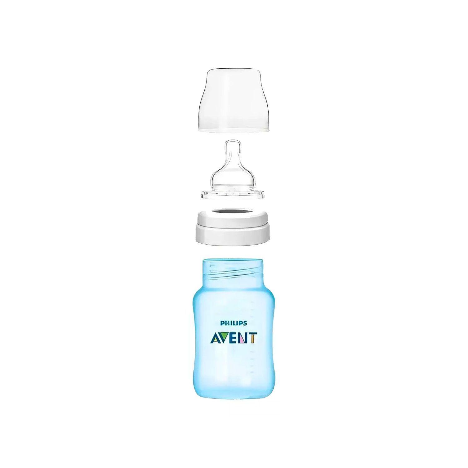 Kit Triple Mamaderas Avent SCY119/20 125ml 260ml 330ml Azul-1