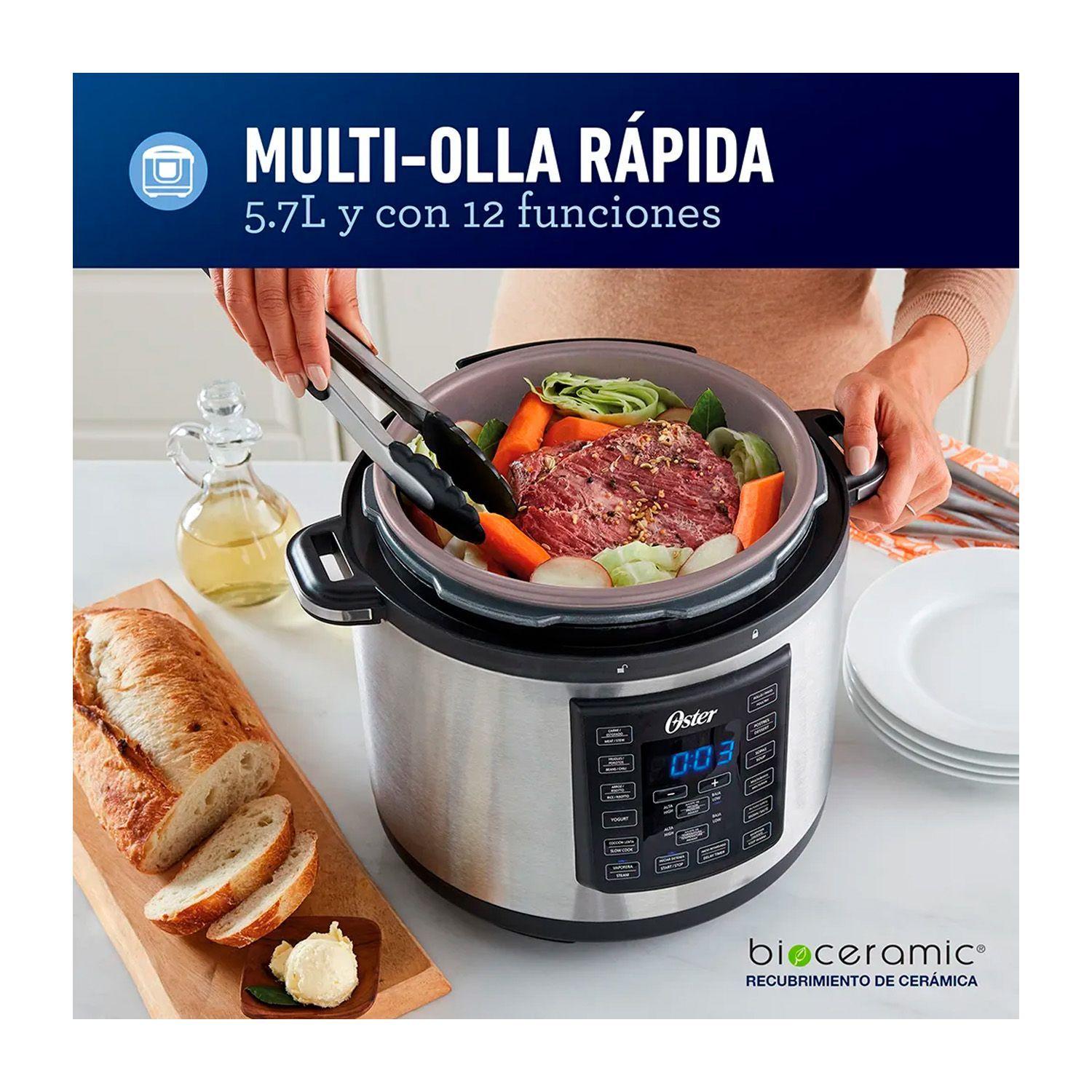 Multiolla Oster CKSTPCEC6801 Bioceramic 5.7L 12 Funciones-1