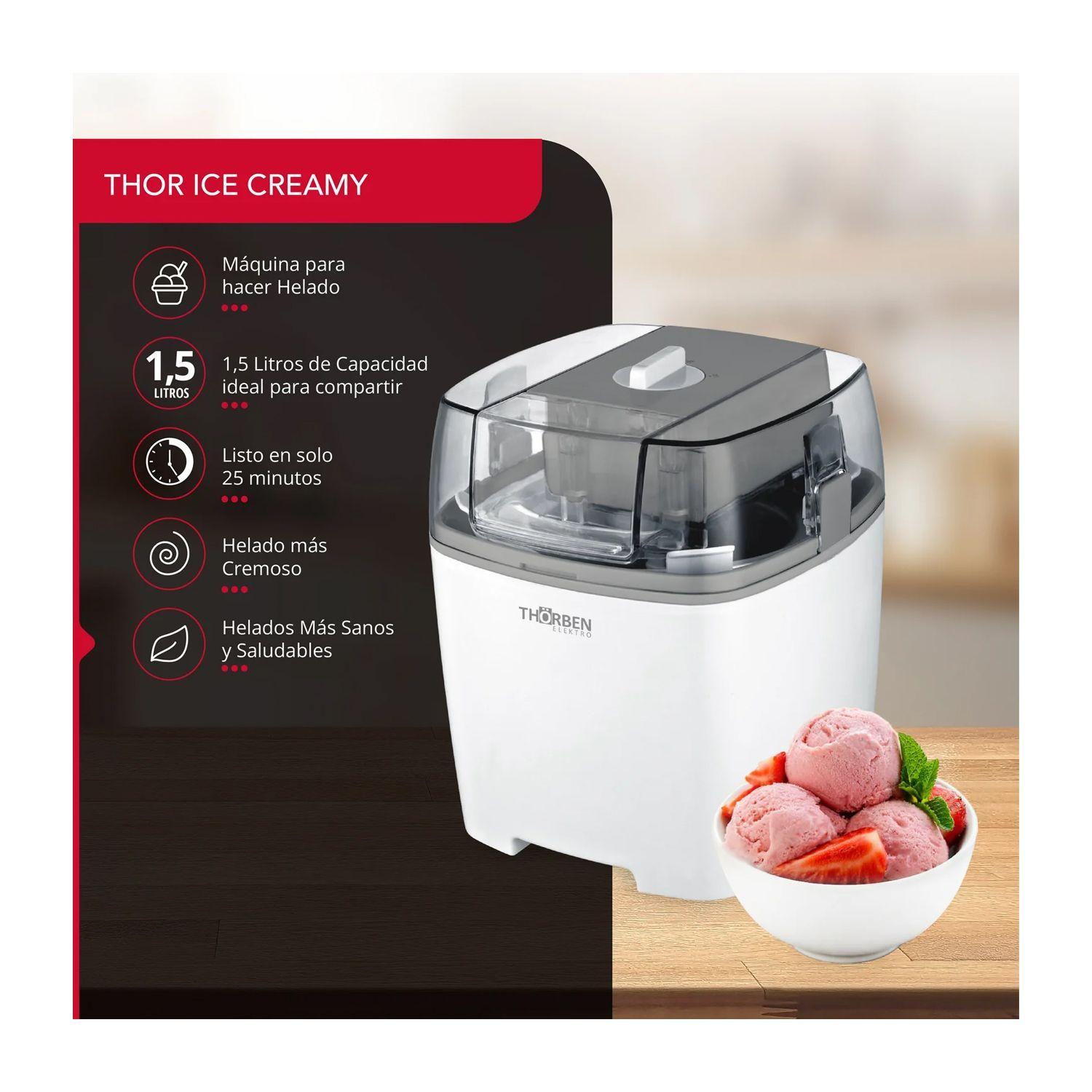 Maquina de Helados Thorben Ice Creamy 1 5L-4