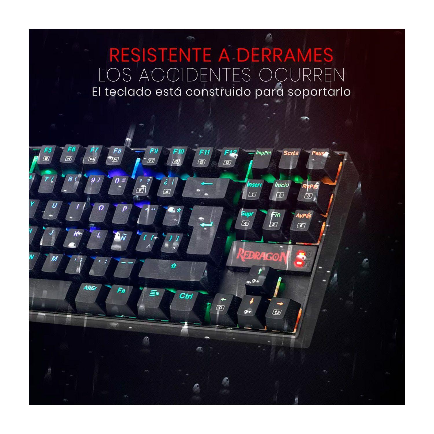 Teclado Gamer Redragon Kumara K552 RGB Red Switch Esp-3