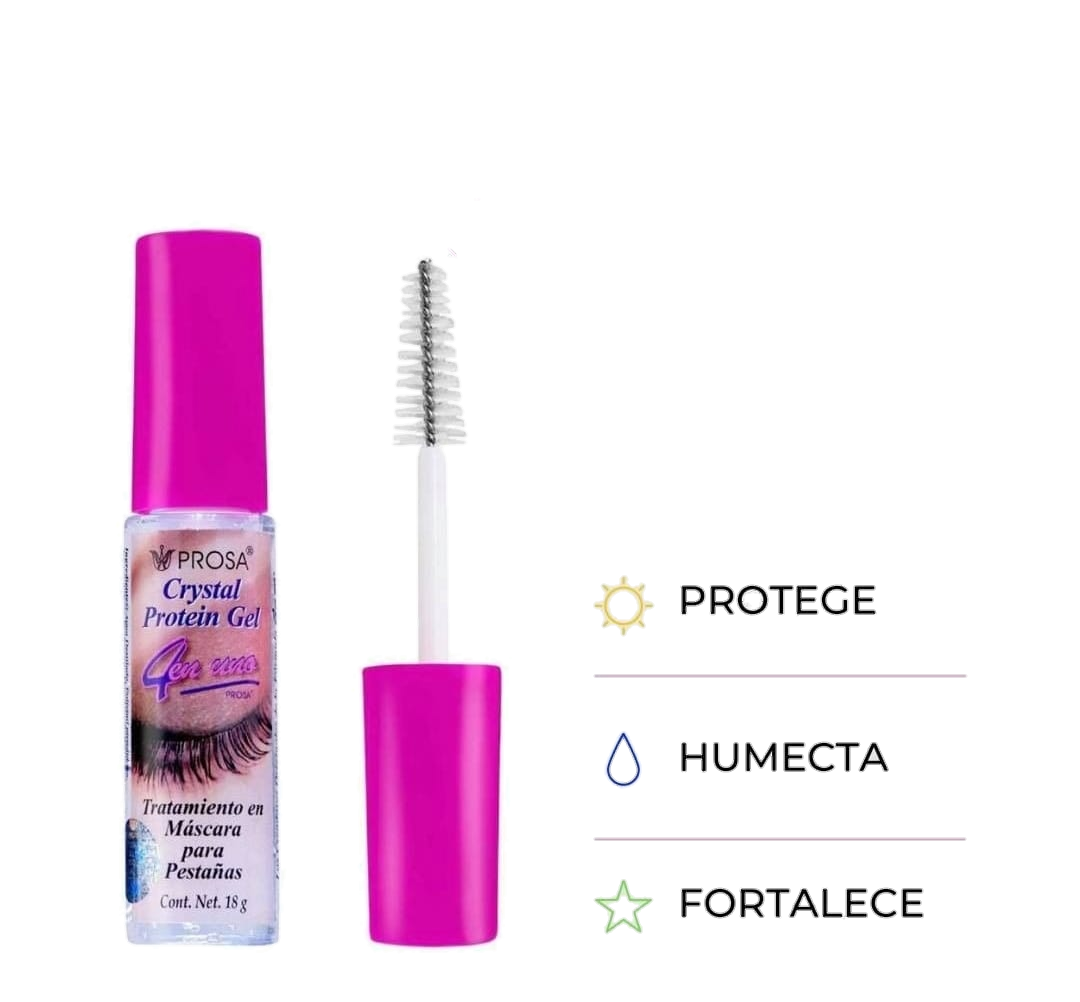 Máscaras Transparente de Pestañas y Cejas Crystal Protein Gel -3