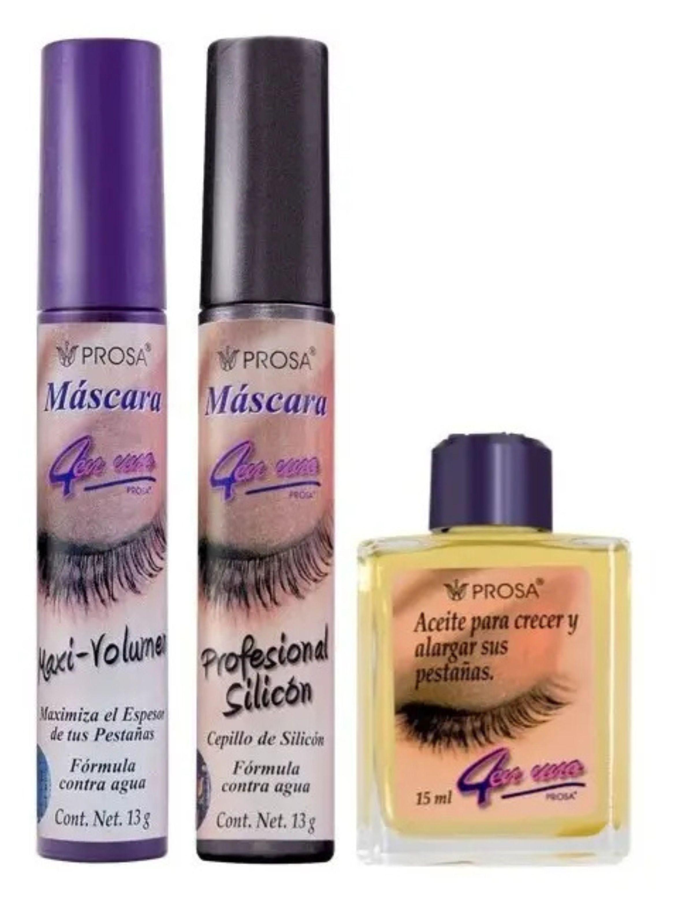 Pack Mascaras De Pestañas Waterproof Fortalecedor Prosa-0