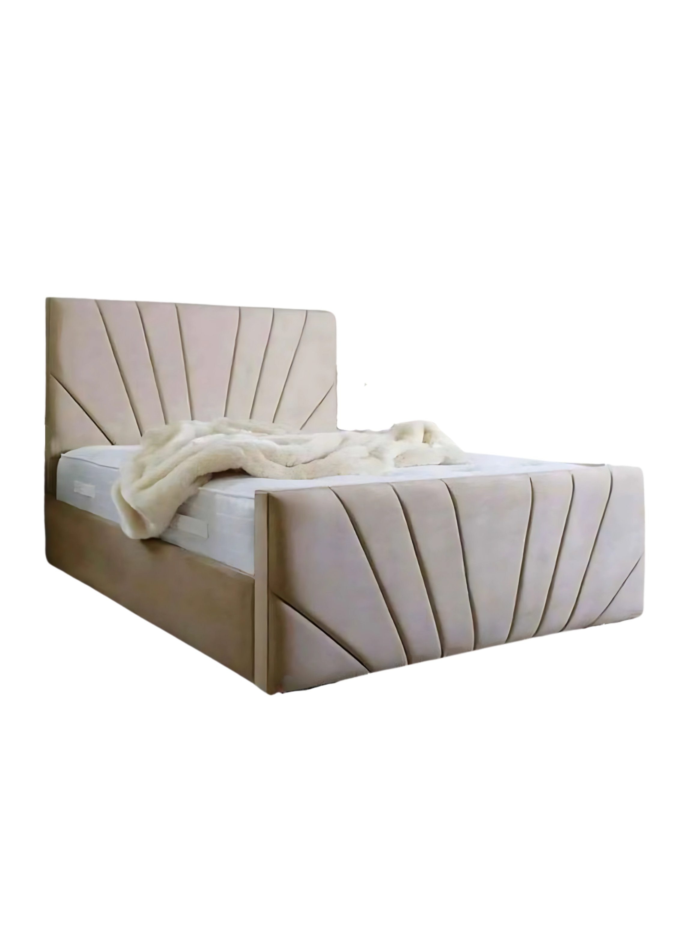 Base De Cama Americana Doble Respaldo SuperKing Lino-0