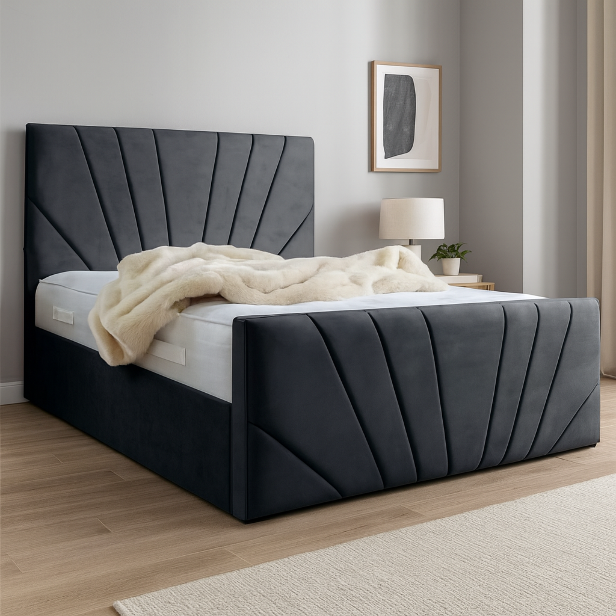 Base De Cama Doble Respaldo Full -0