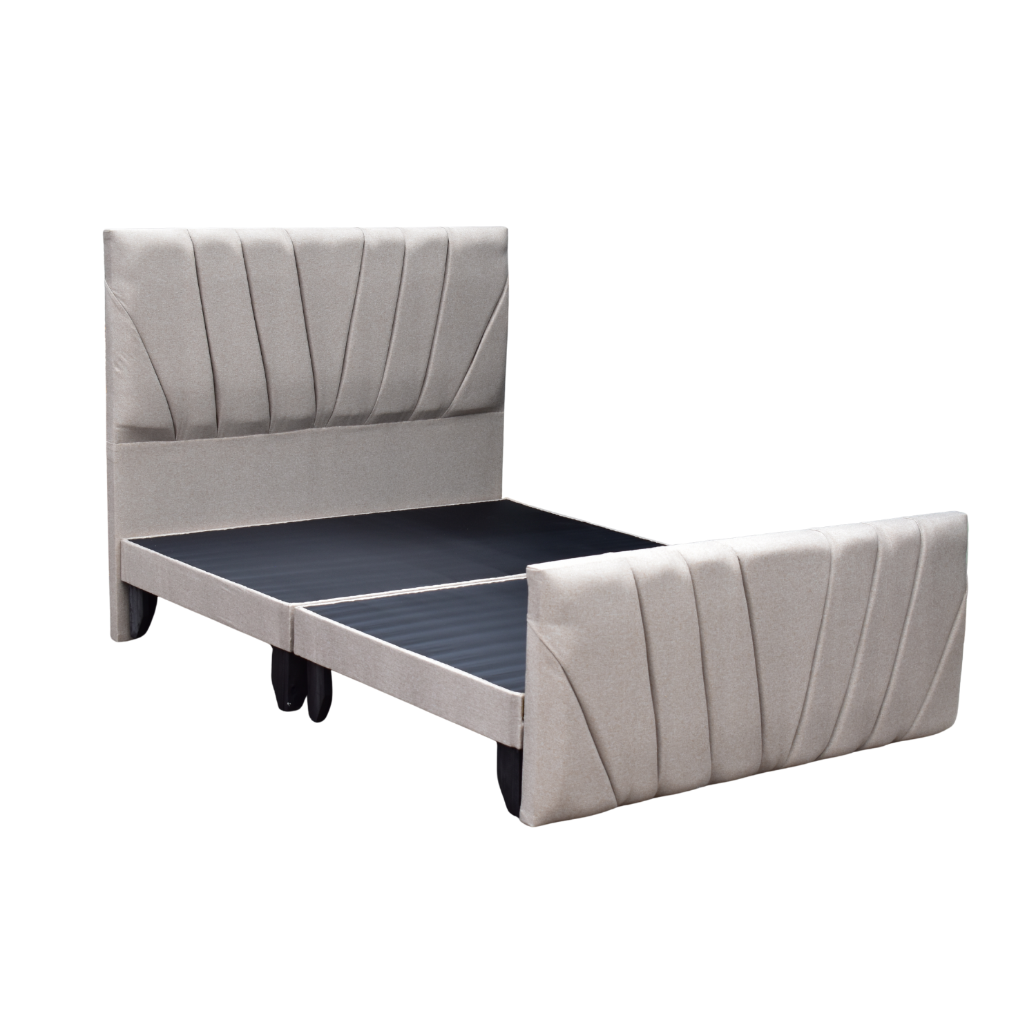 Base De Cama Doble Respaldo Full Felpa-0