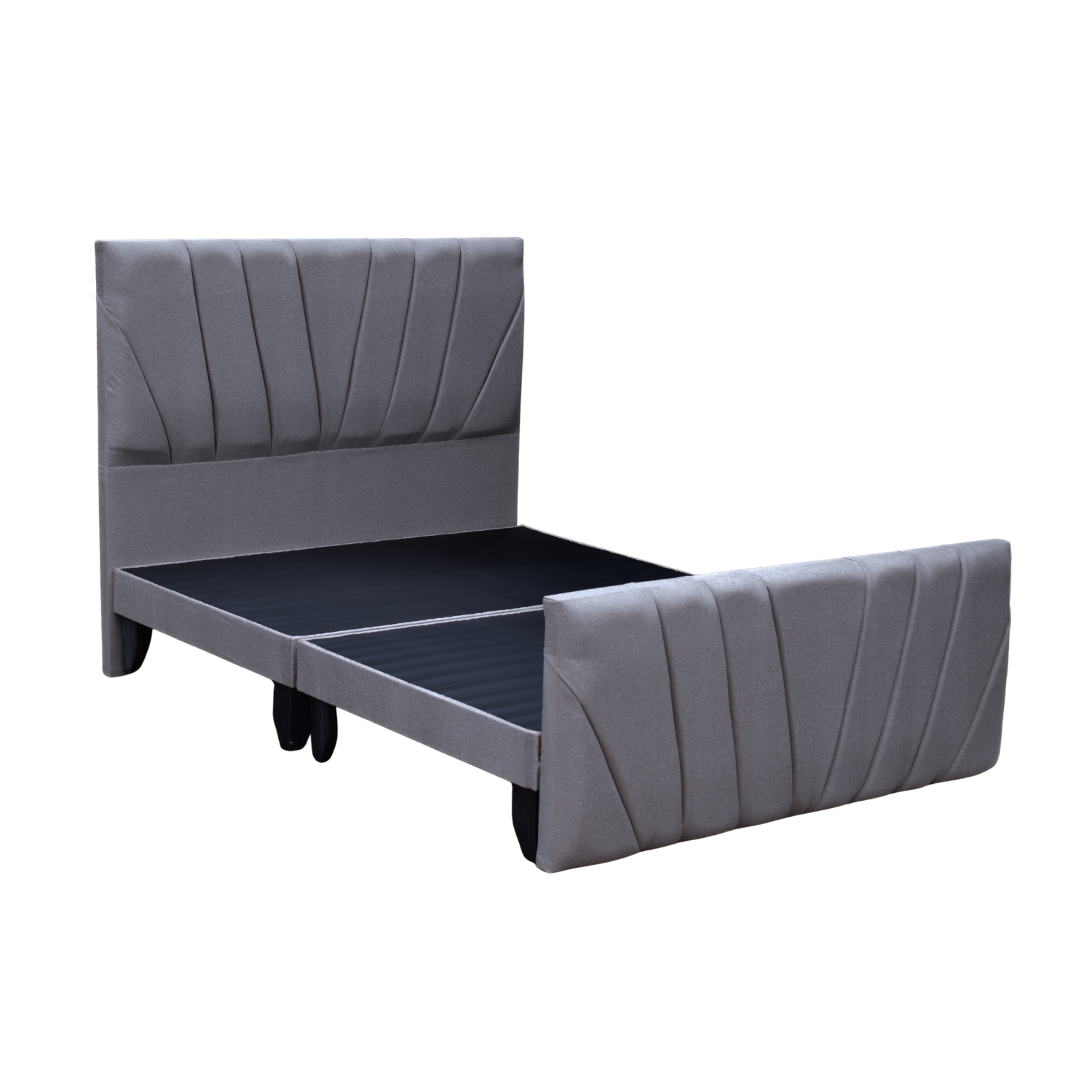 Base De Cama Doble Respaldo Full Felpa-0