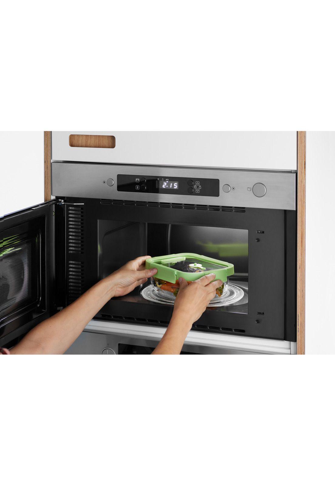 Recipiente hermético 100% de vidrio 370 ml rectangular-2
