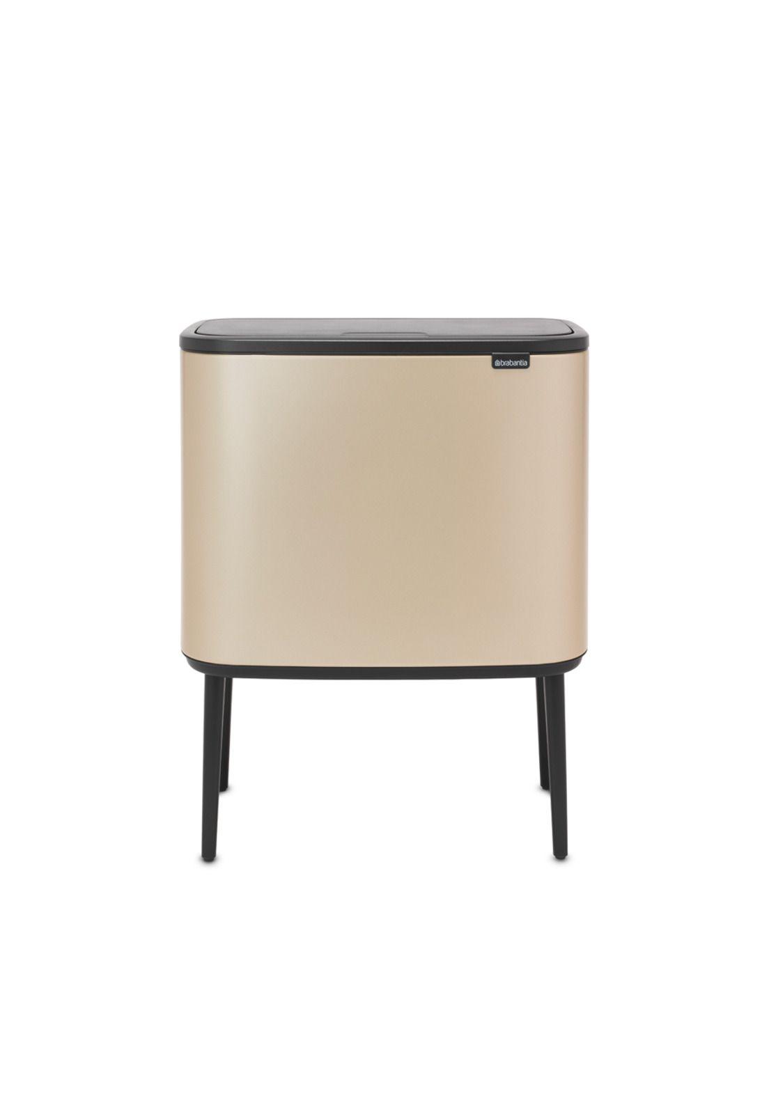 Basurero Bo Touch 11 + 23 Lt Metallic Gold-0