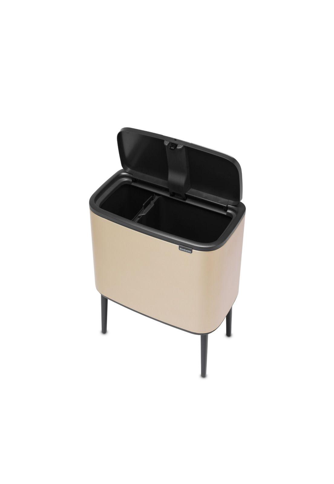 Basurero Bo Touch 11 + 23 Lt Metallic Gold-1