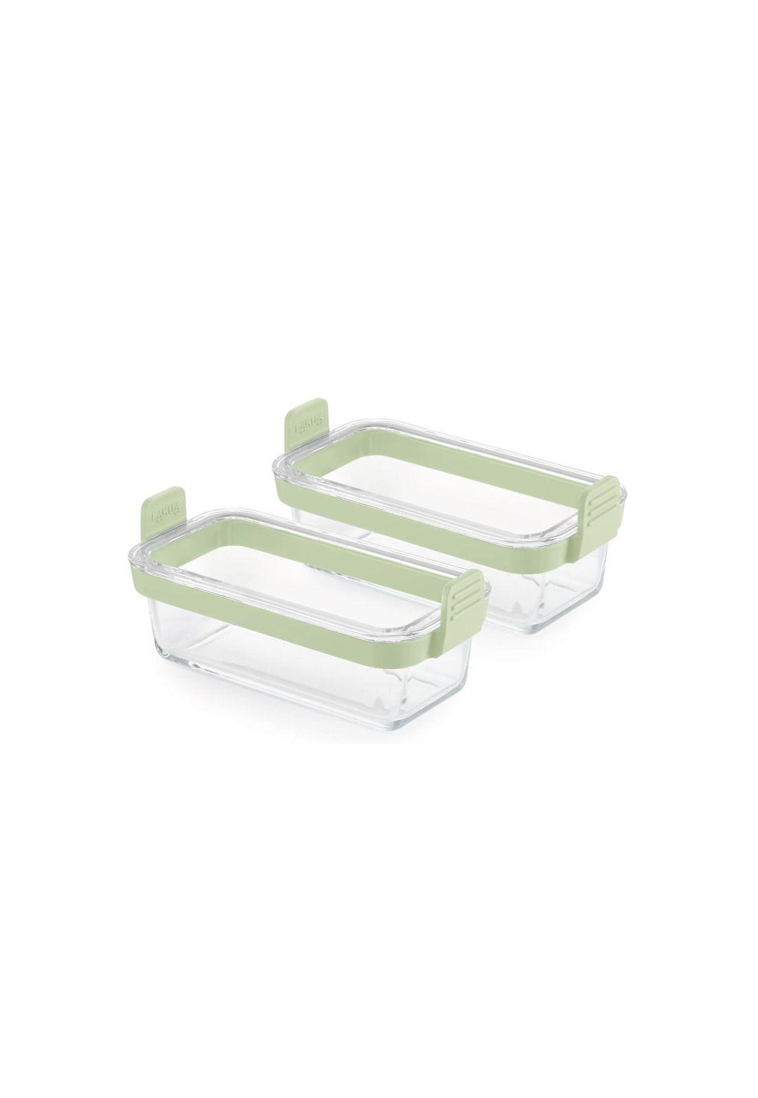 Molde rectangular de vidrio para freidora de aire set de 2-1