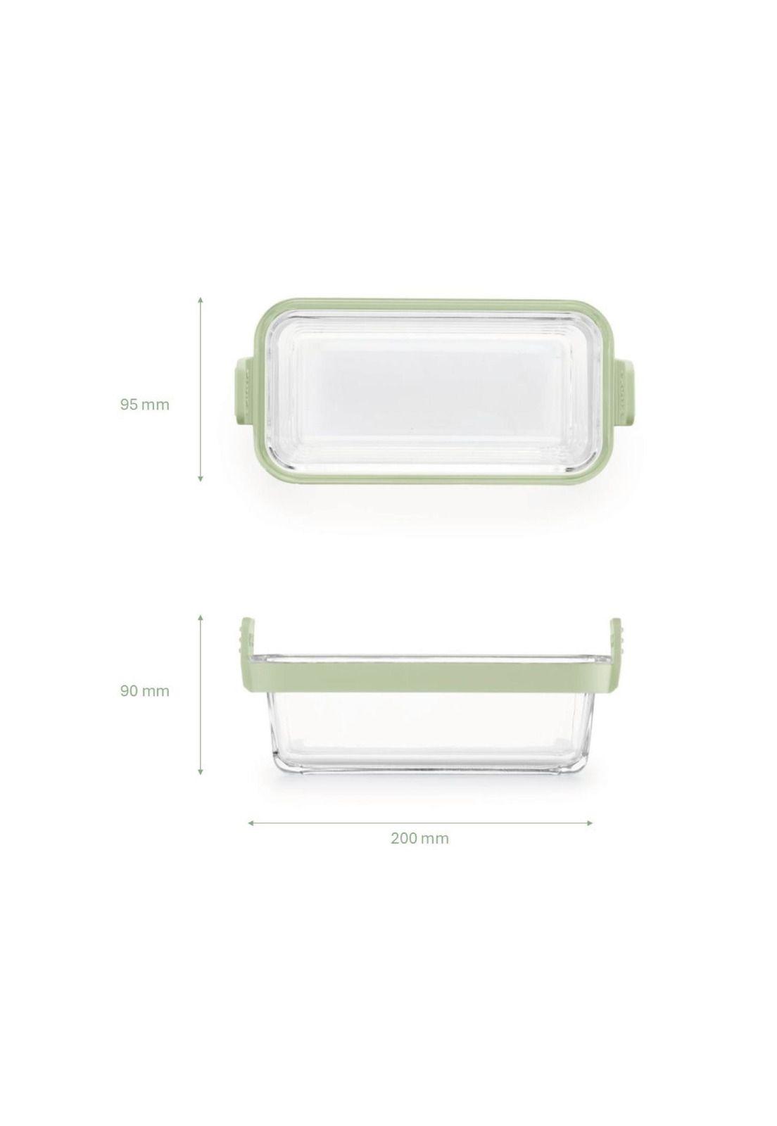 Molde rectangular de vidrio para freidora de aire set de 2-2