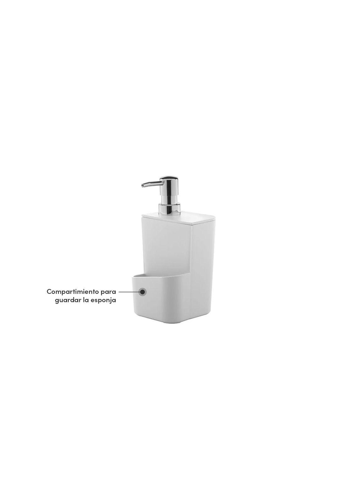 Dispensador Lavaloza Con Porta Esponja Blanco 650 ml-2