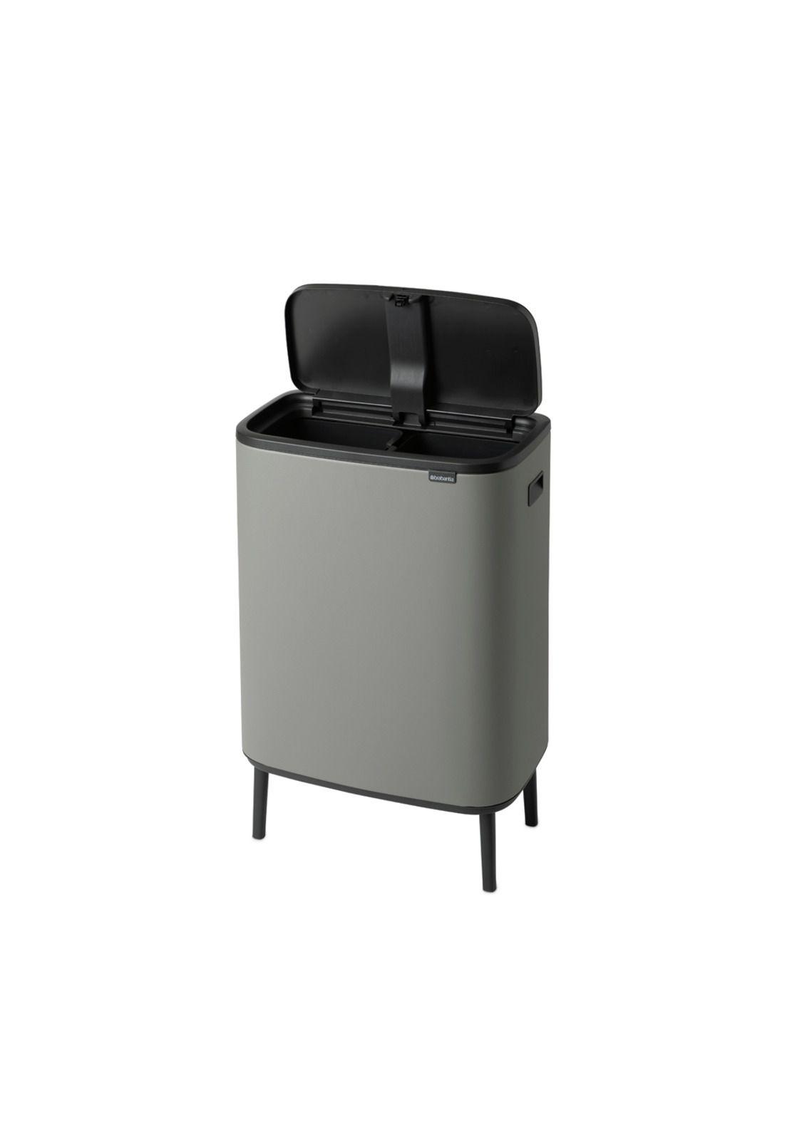Basurero Bo Touch Hi 2 x 30 Lt Light Grey-1