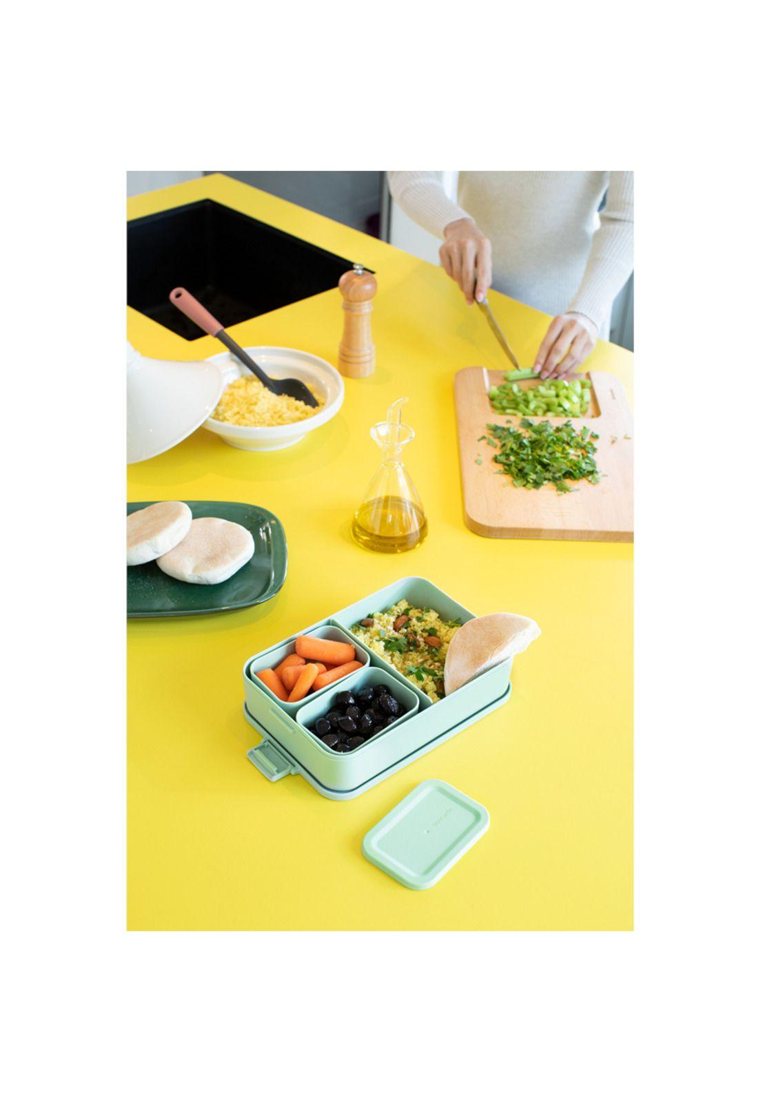 Contenedor para almuerzo Make & Take Bento Grande Jade Green-5
