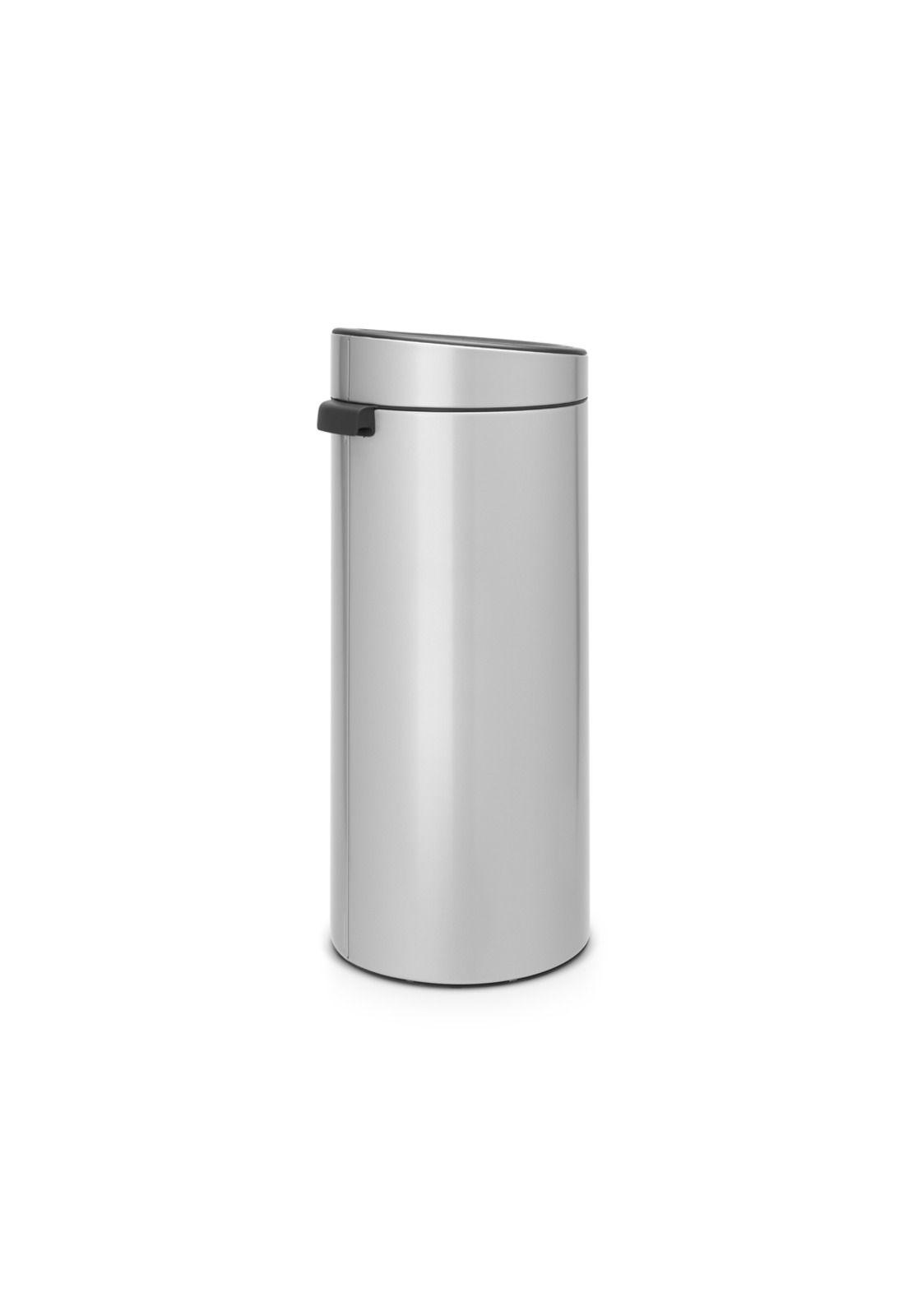 Basurero Touch New 30 Lt Metallic Grey-1