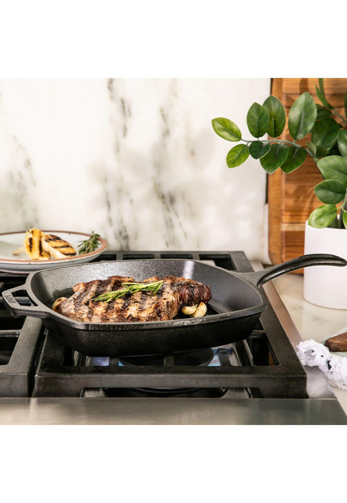 Parrilla Cuadrada Hierro Fundido 27 cm-5