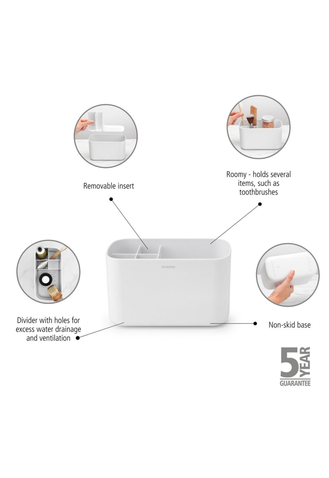 Organizador para el baño ReNew White-5
