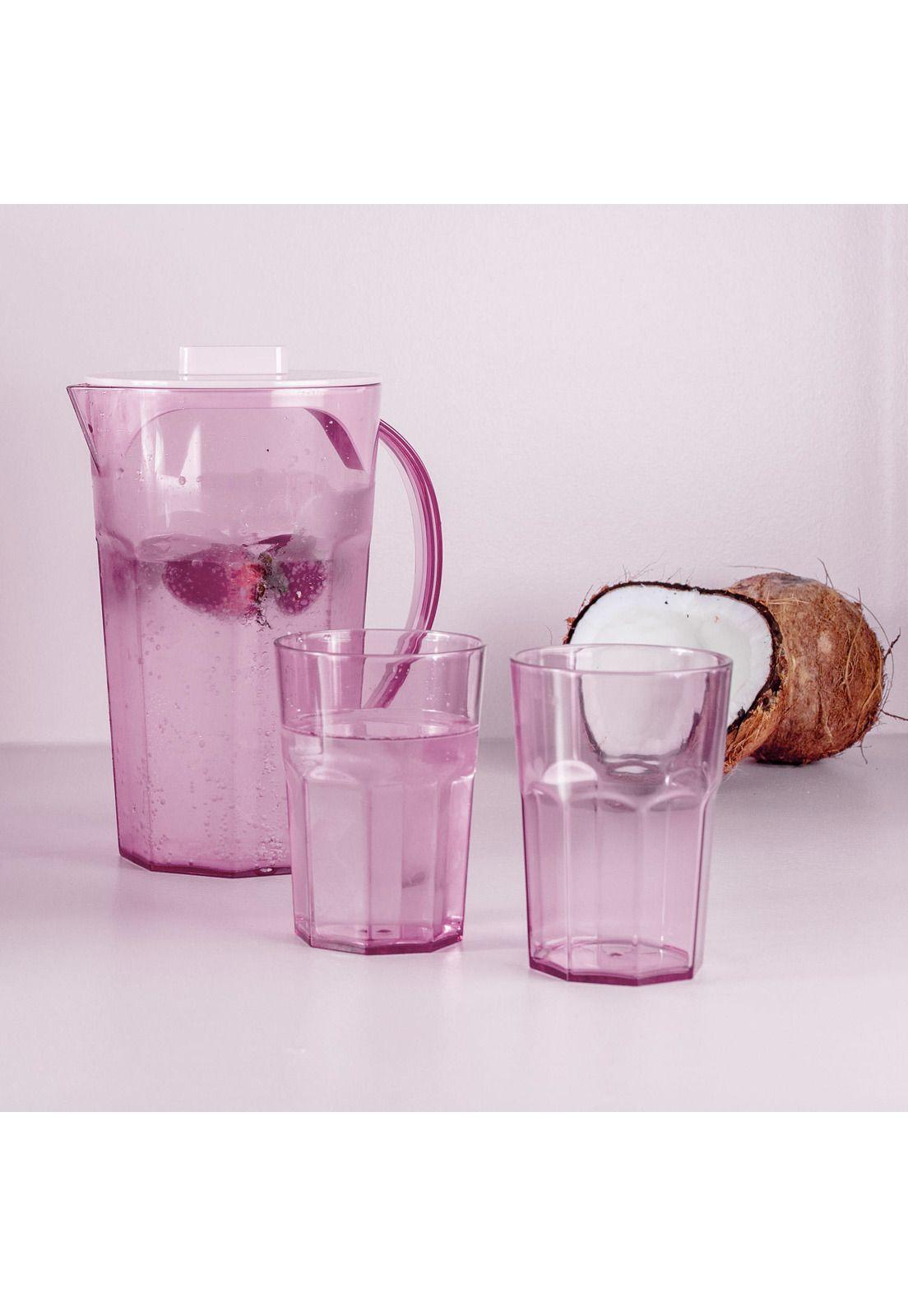 Pack 6 Vasos 400 Ml Rosados-1