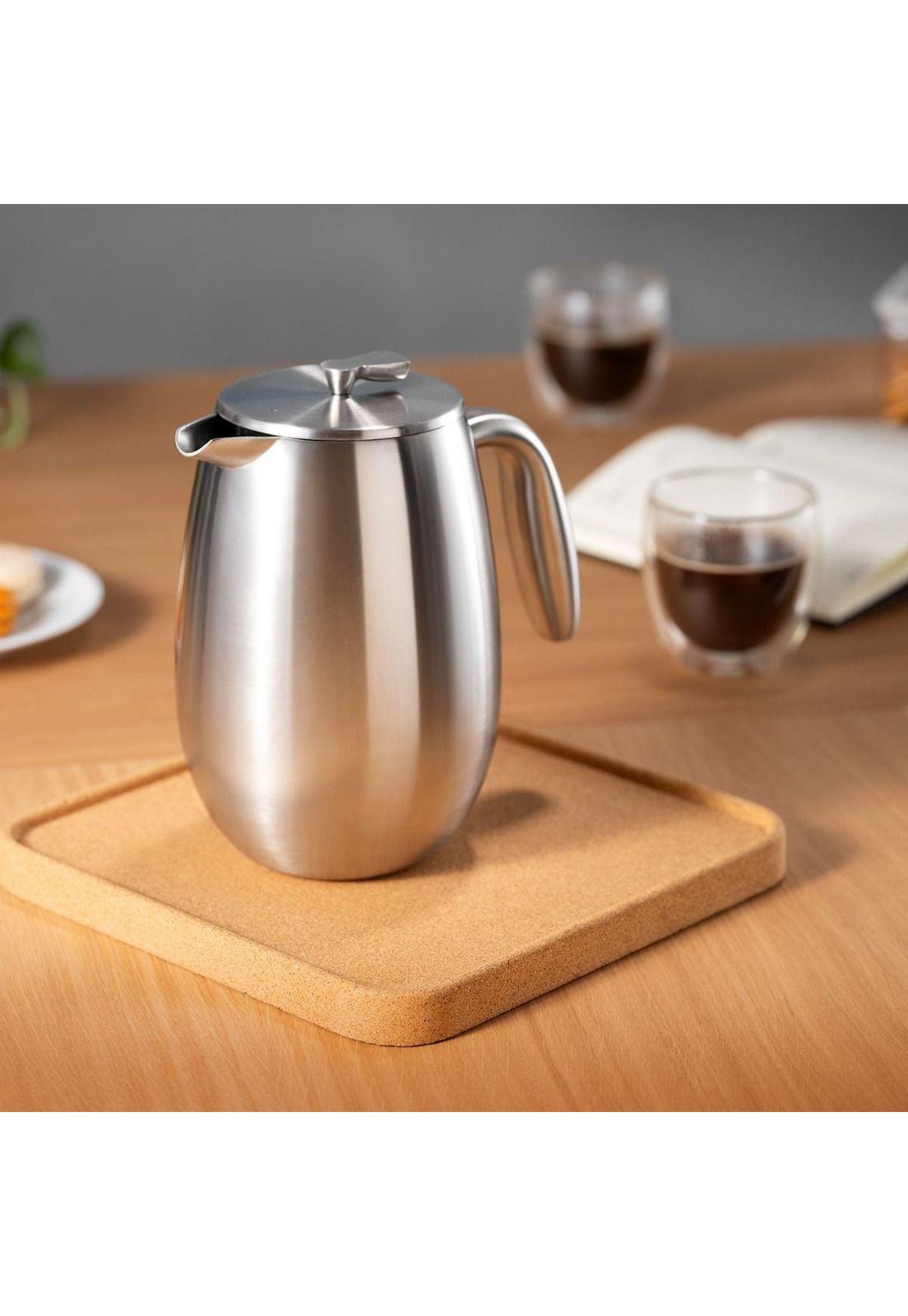 Cafetera Térmica doble pared 1 lt, acero Inox-1