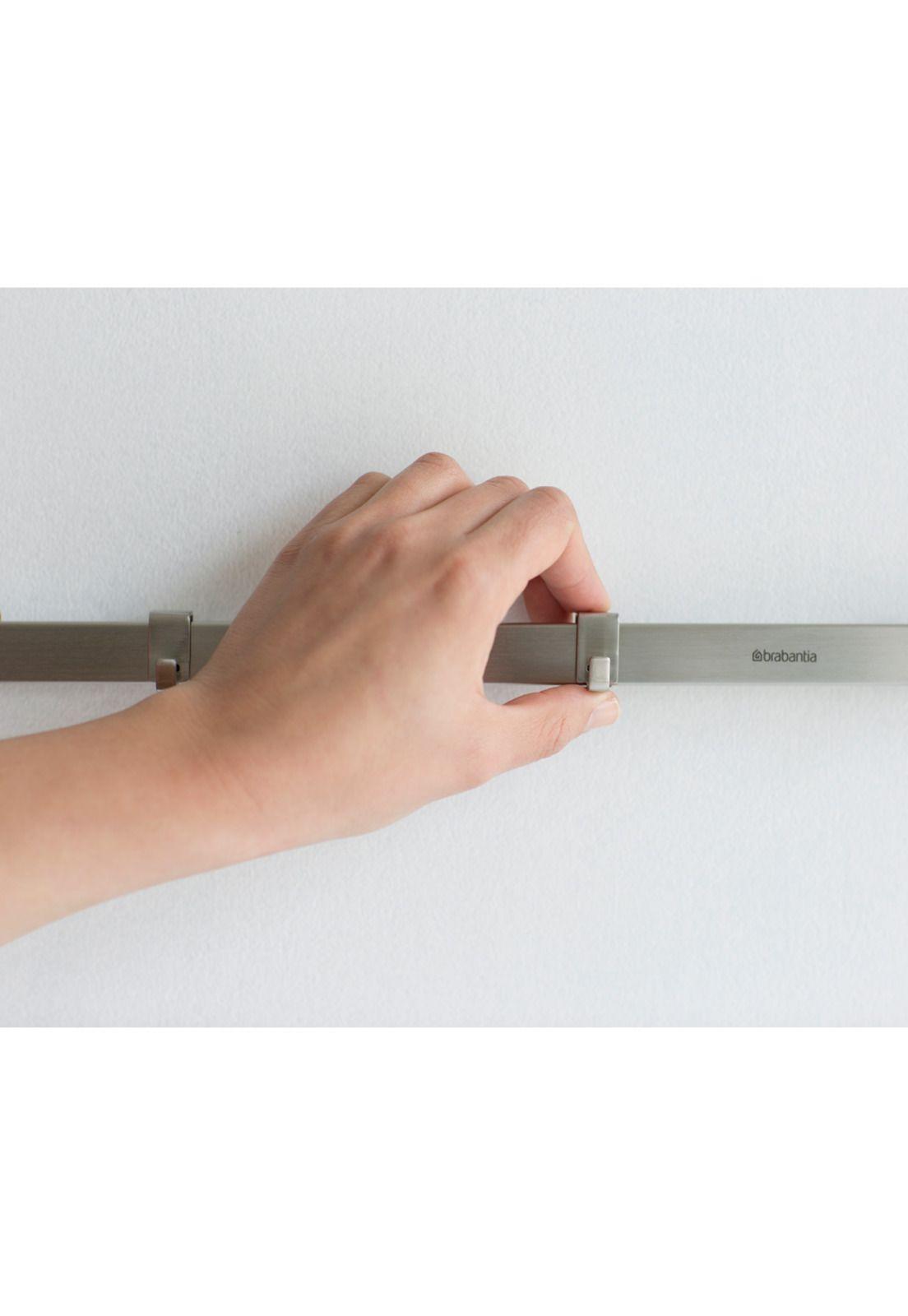 Barra pared 60 cm 7 ganchos Matt Steel-3